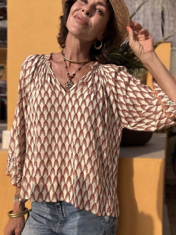 The Melisa Blouse Red - Image 4