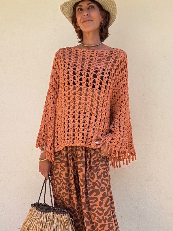 The Summer Sweater in Coral - Image 3