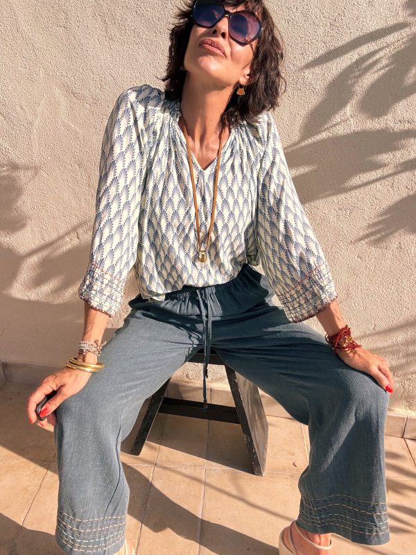 The Melisa Blouse Blue - Imagen 3