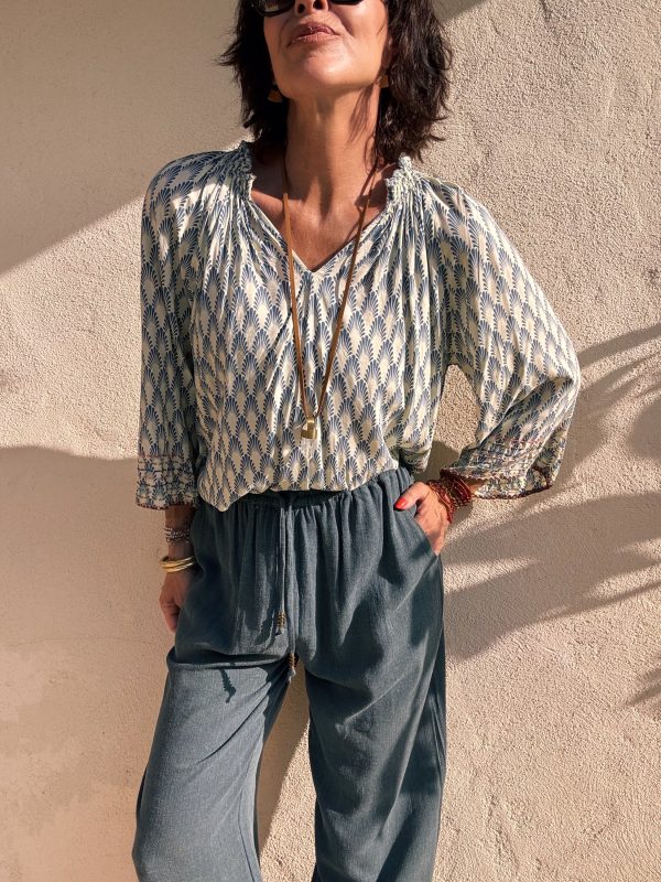 The Melisa Blouse Blue - Imagen 2