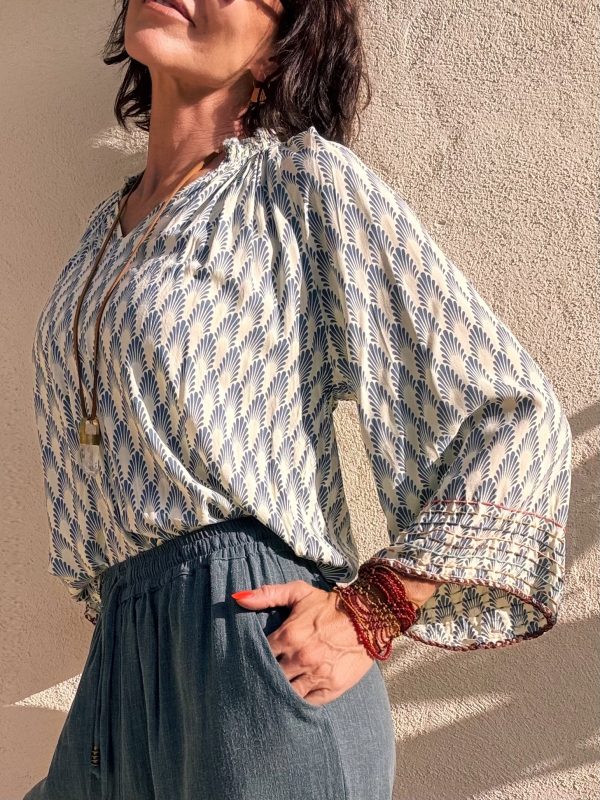 The Melisa Blouse Blue - Imagen 5