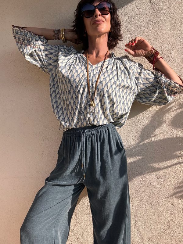 The Melisa Blouse Blue - Imagen 4