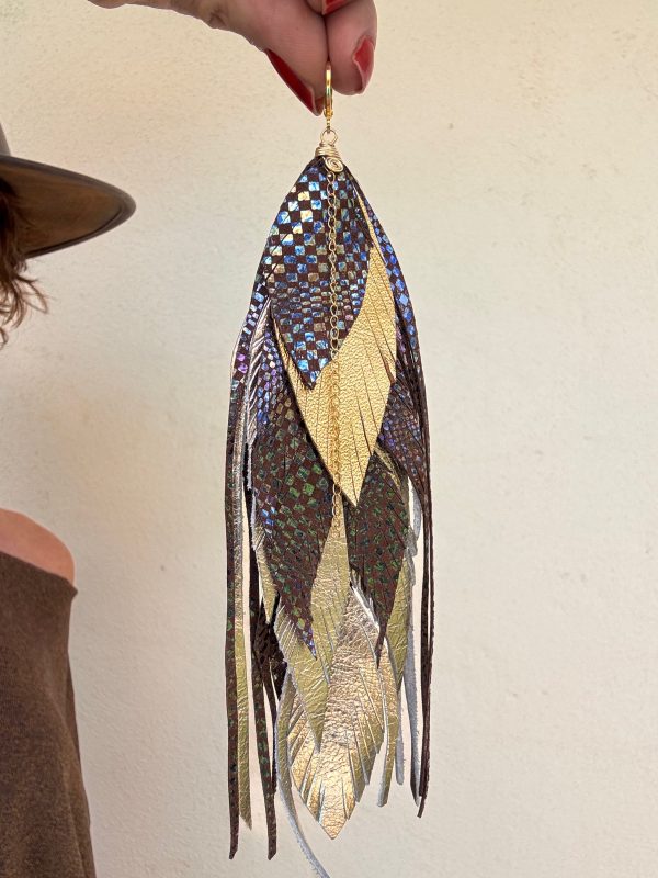 The Pluma Earring Metallic - Imagen 4