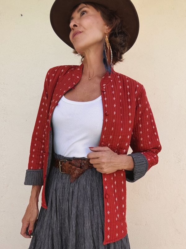 The Jaipur Jacket in Red - Imagen 7