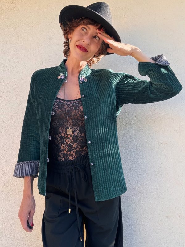 The Velvet Jacket in Green - Imagen 6
