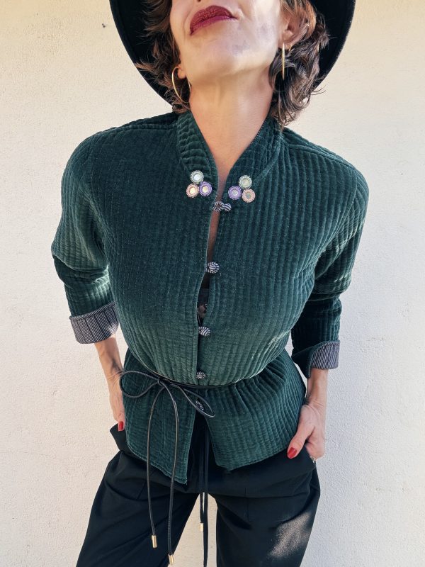 The Velvet Jacket in Green - Imagen 7
