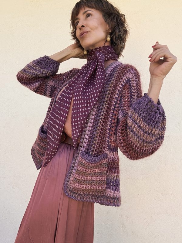 The Bimba Cárdigan in Lilacs