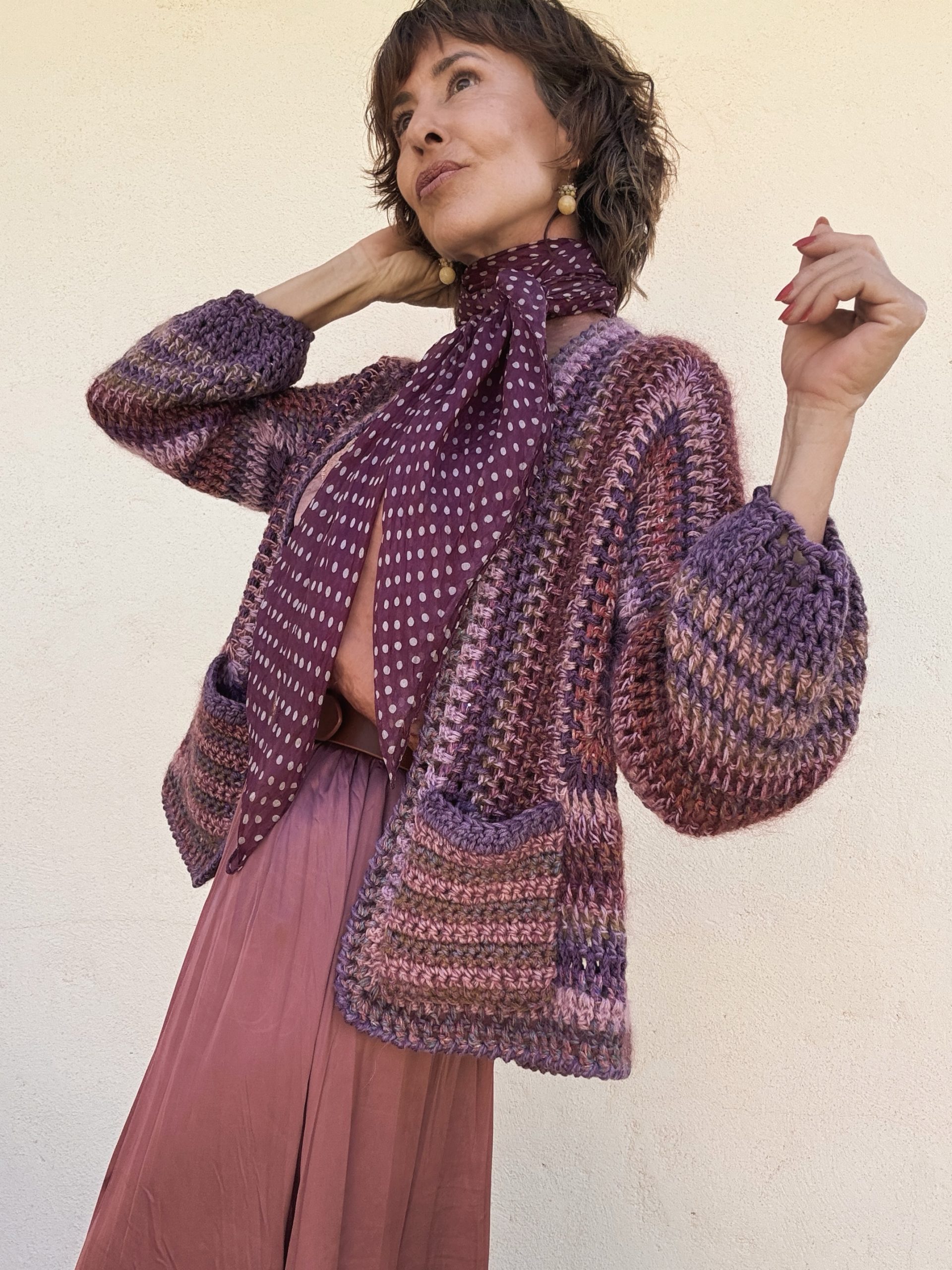 The Bimba Cárdigan in Lilacs