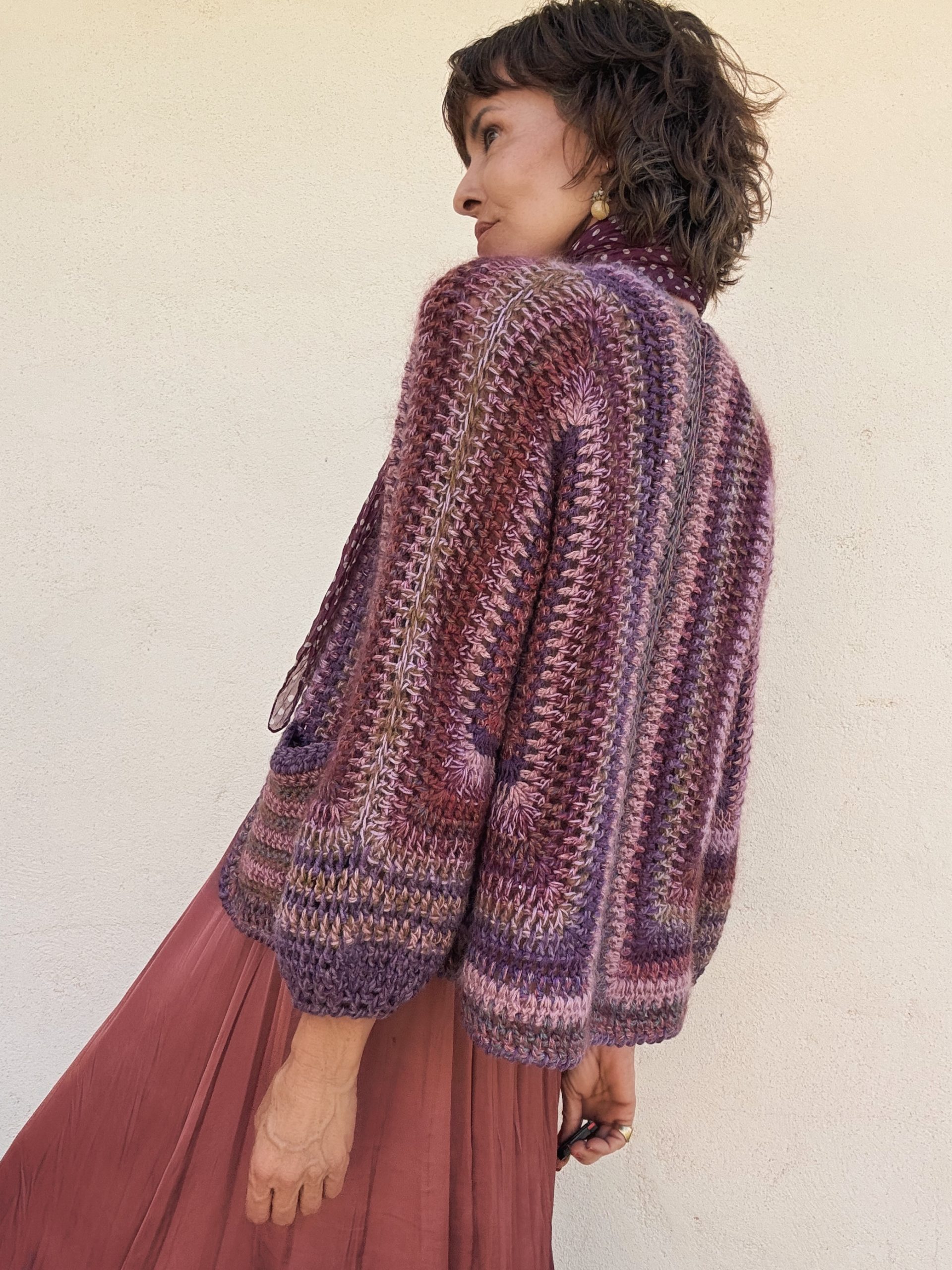 The Bimba Cárdigan in Lilacs - Imagen 3