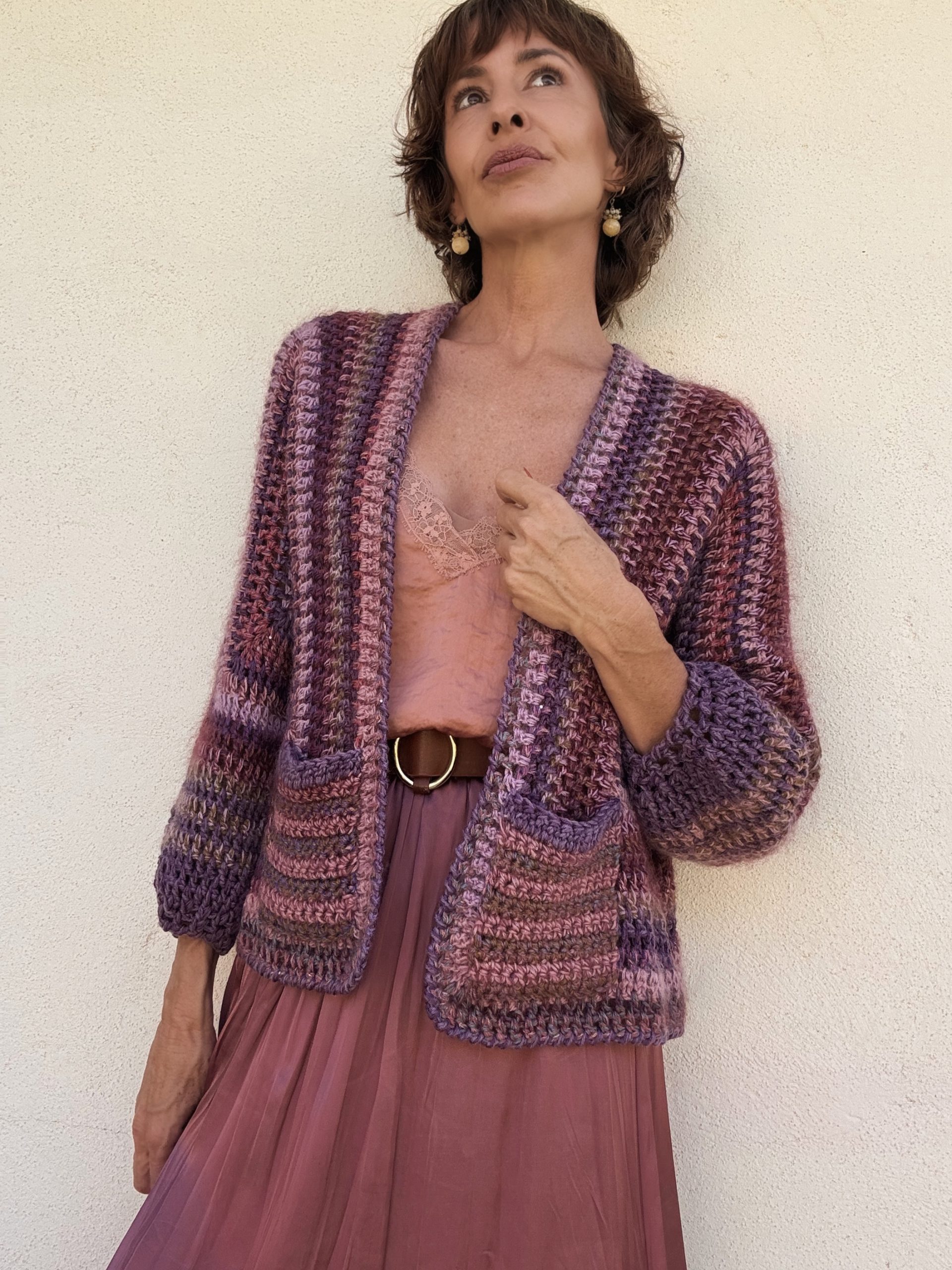 The Bimba Cárdigan in Lilacs - Imagen 2