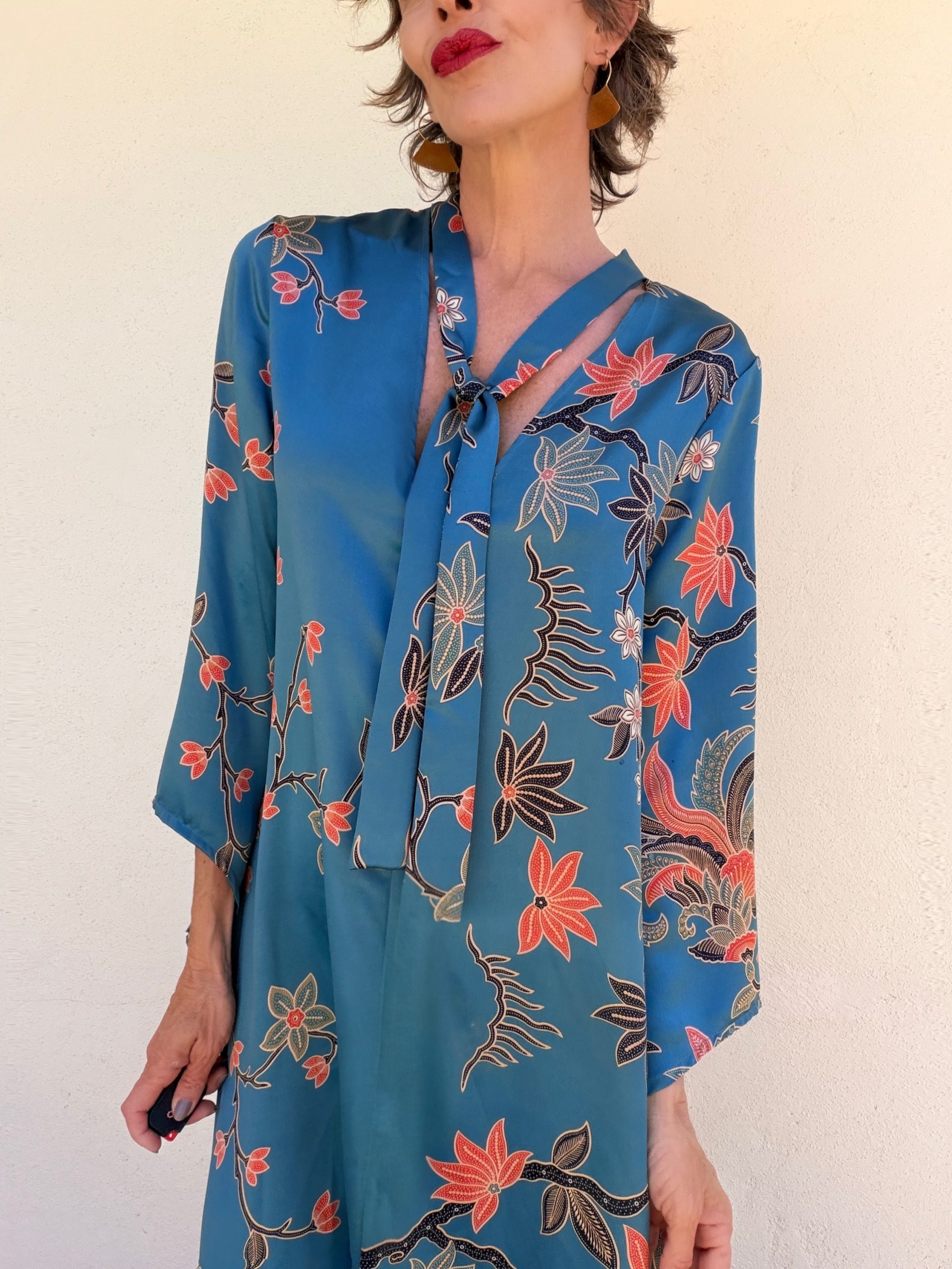 The Suri Dress in Blue - Image 6