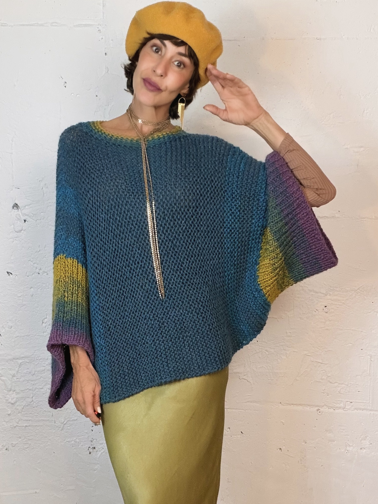 The Alpaca Suéter in Blue - Imagen 6