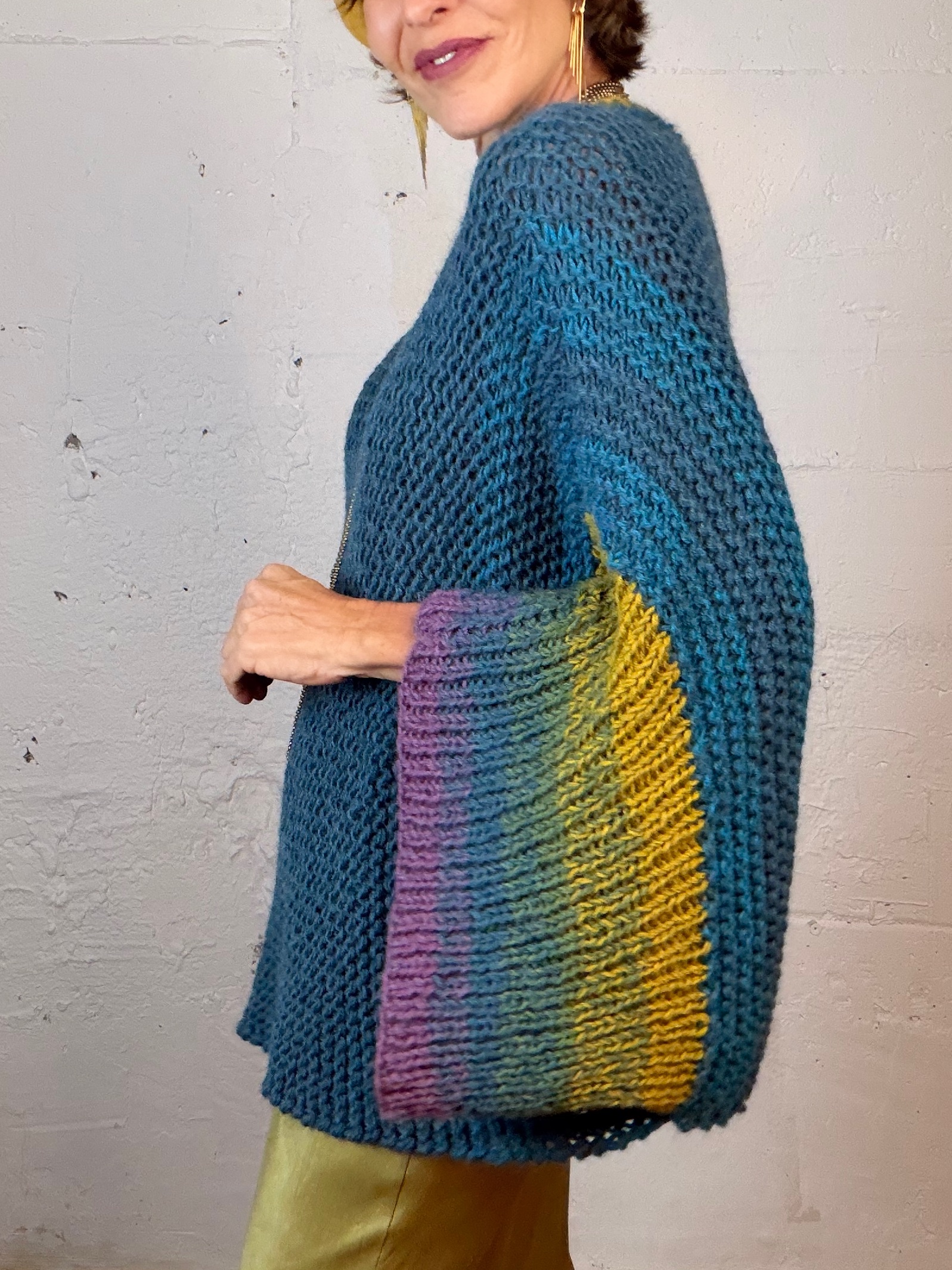 The Alpaca Suéter in Blue - Imagen 4