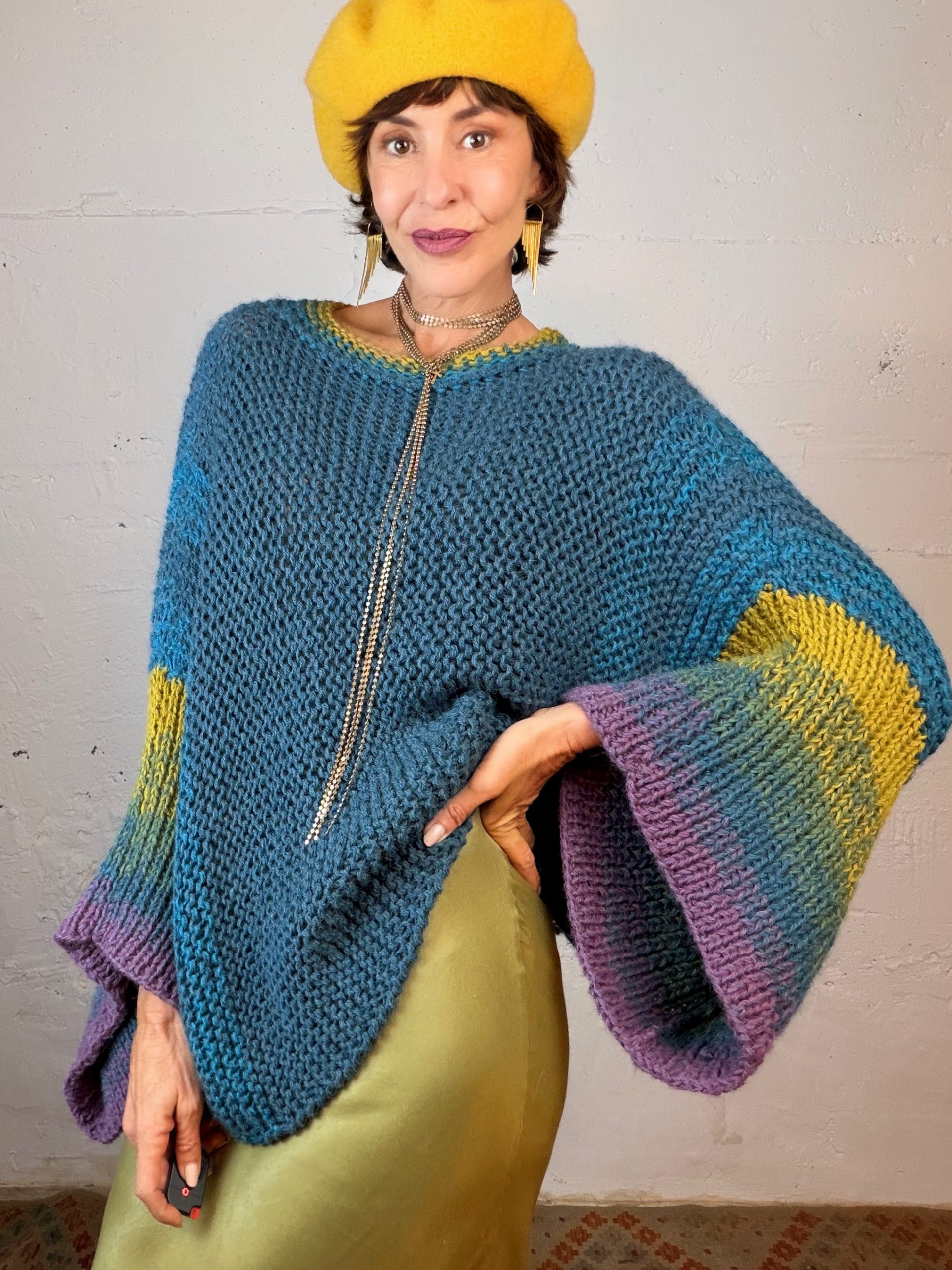 The Alpaca Suéter in Blue - Imagen 3