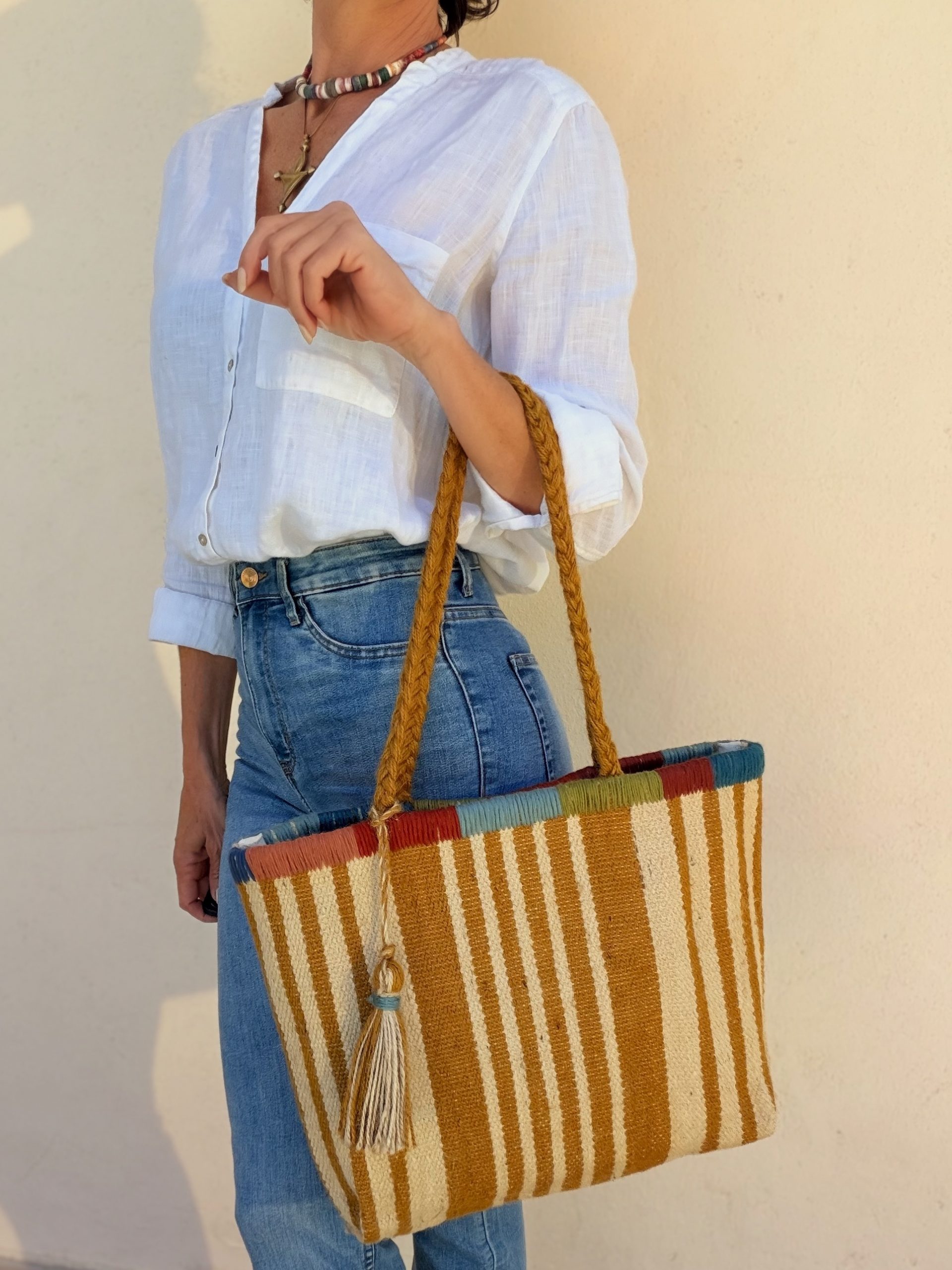 The Yute Basket Mostaza - Imagen 4