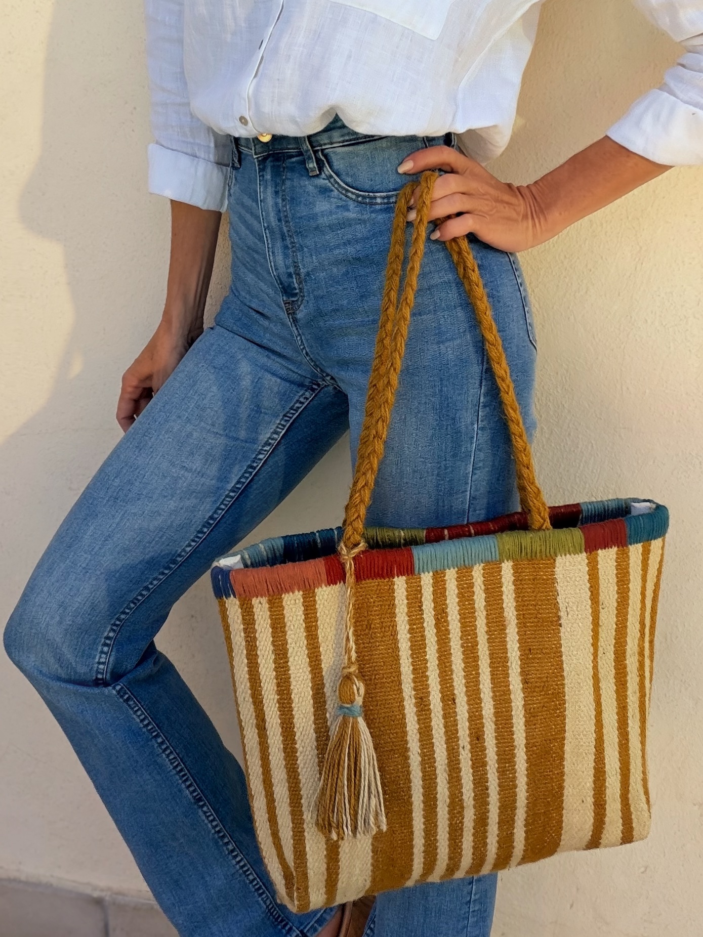 The Yute Basket Mostaza - Imagen 3