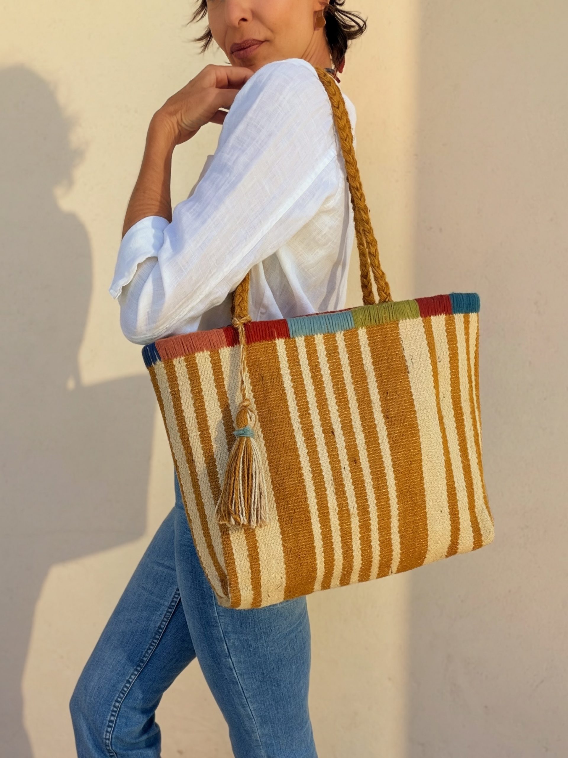 The Yute Basket Mostaza - Imagen 2