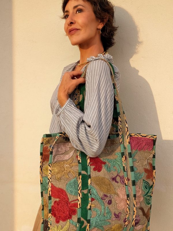 The Suzani Bag Beige