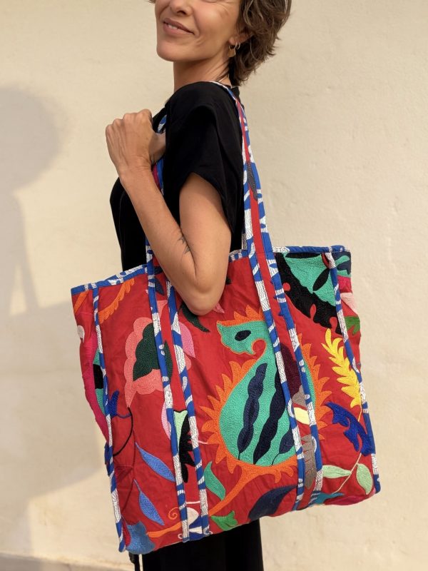 The Suzani Bag in Red