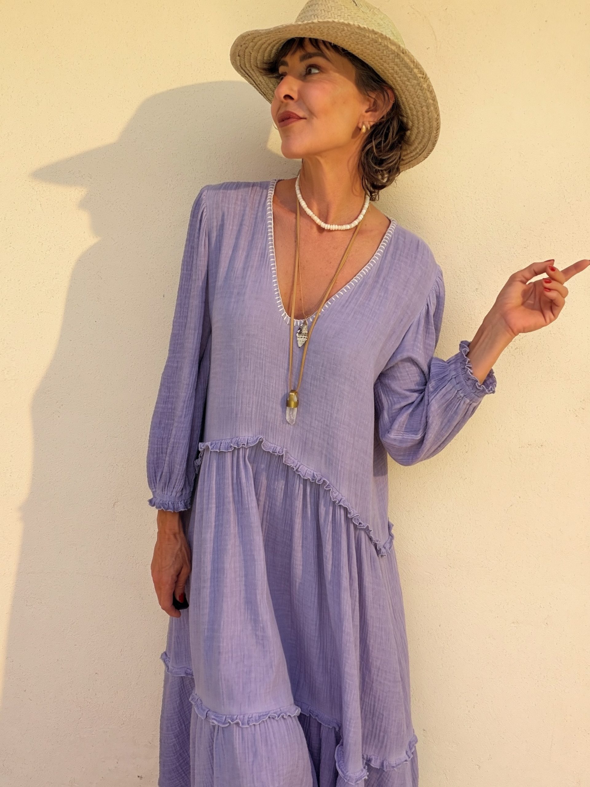 The Menorca Dress Lilac - Image 3