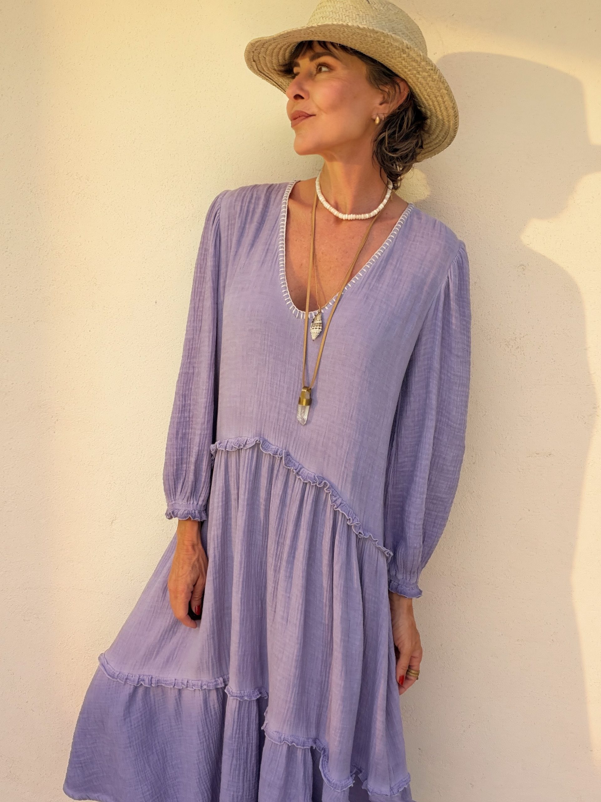 The Menorca Dress Lilac