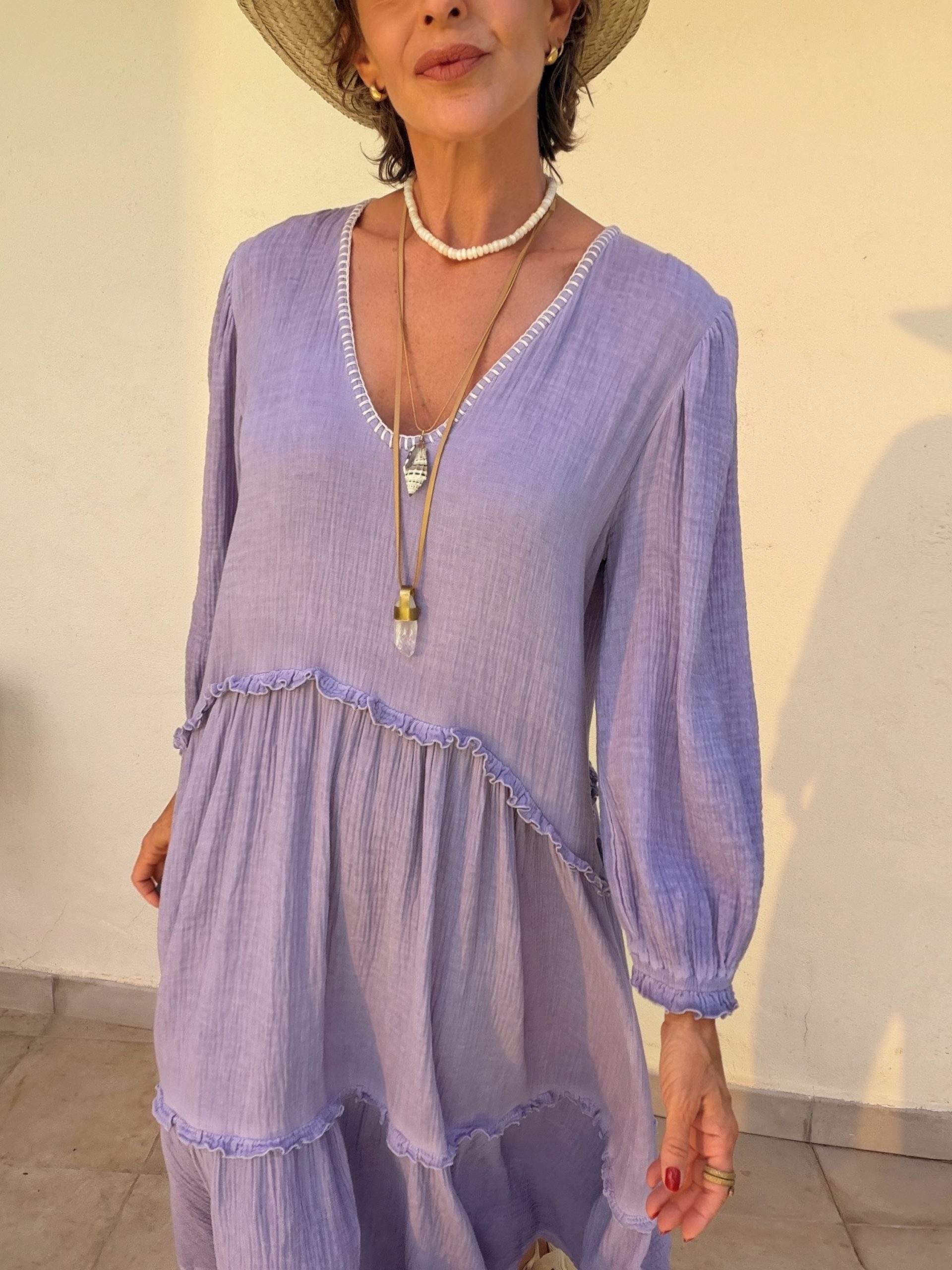 The Menorca Dress Lilac - Image 7