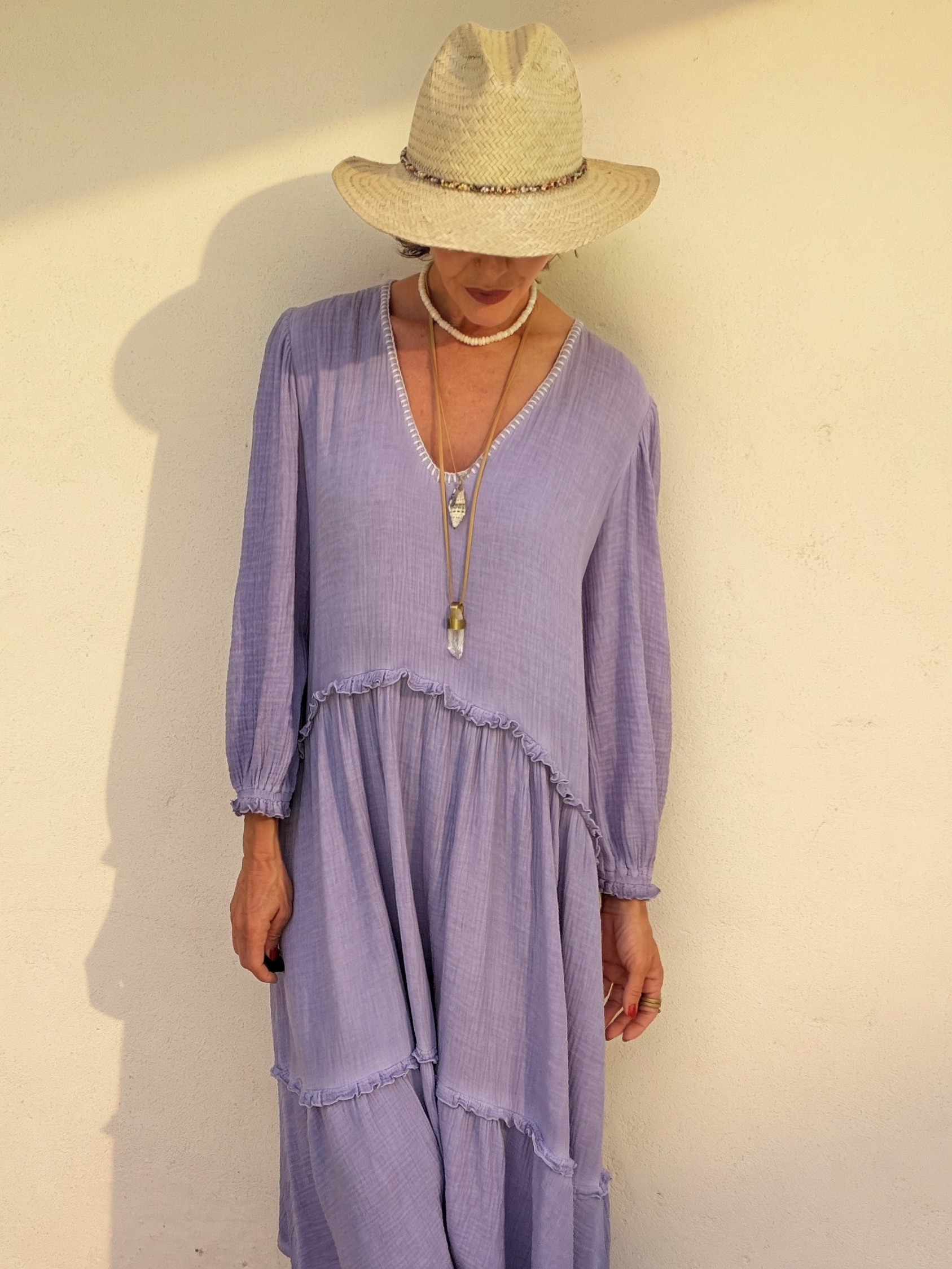 The Menorca Dress Lilac - Image 6