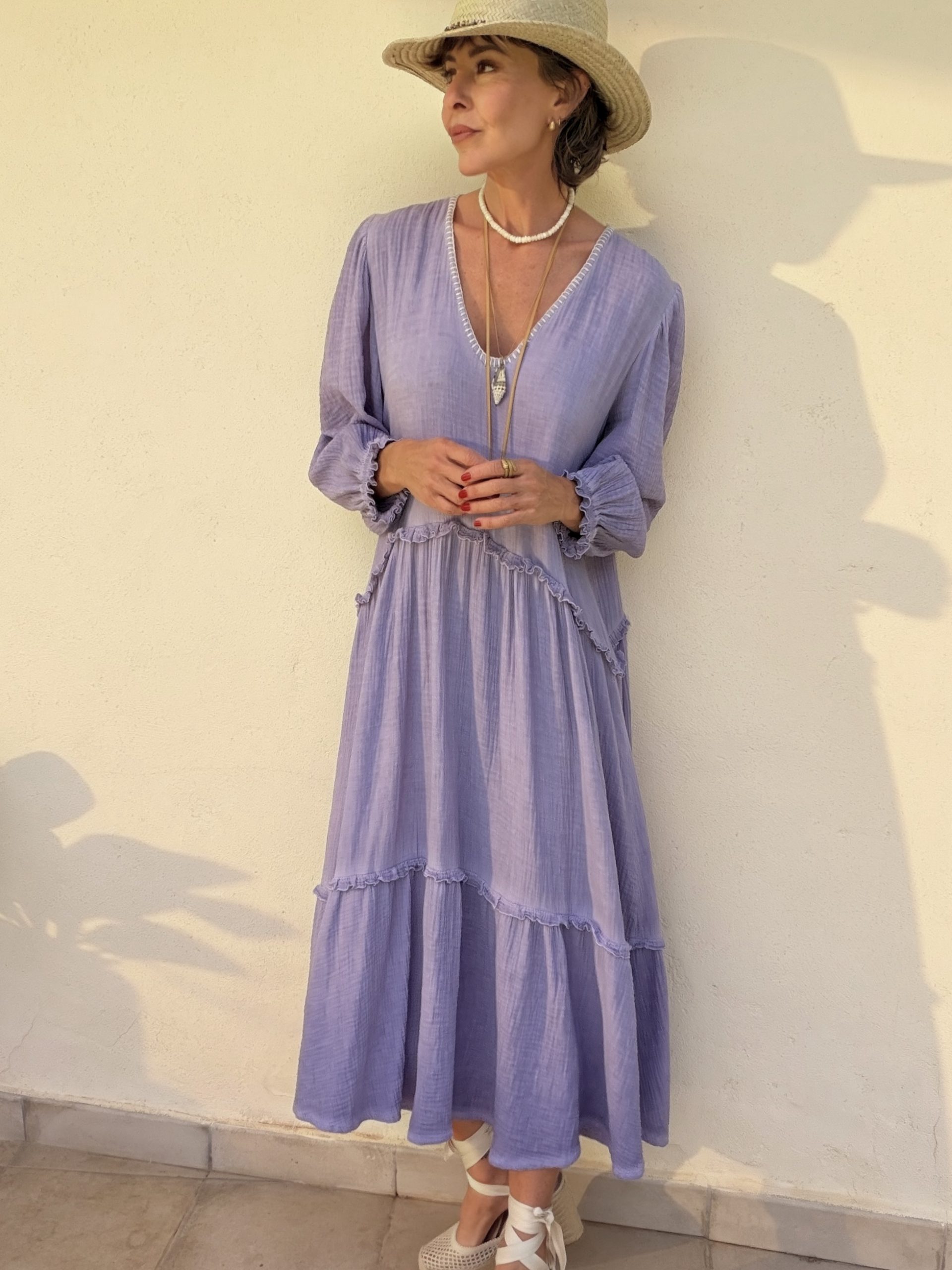 The Menorca Dress Lilac - Image 4