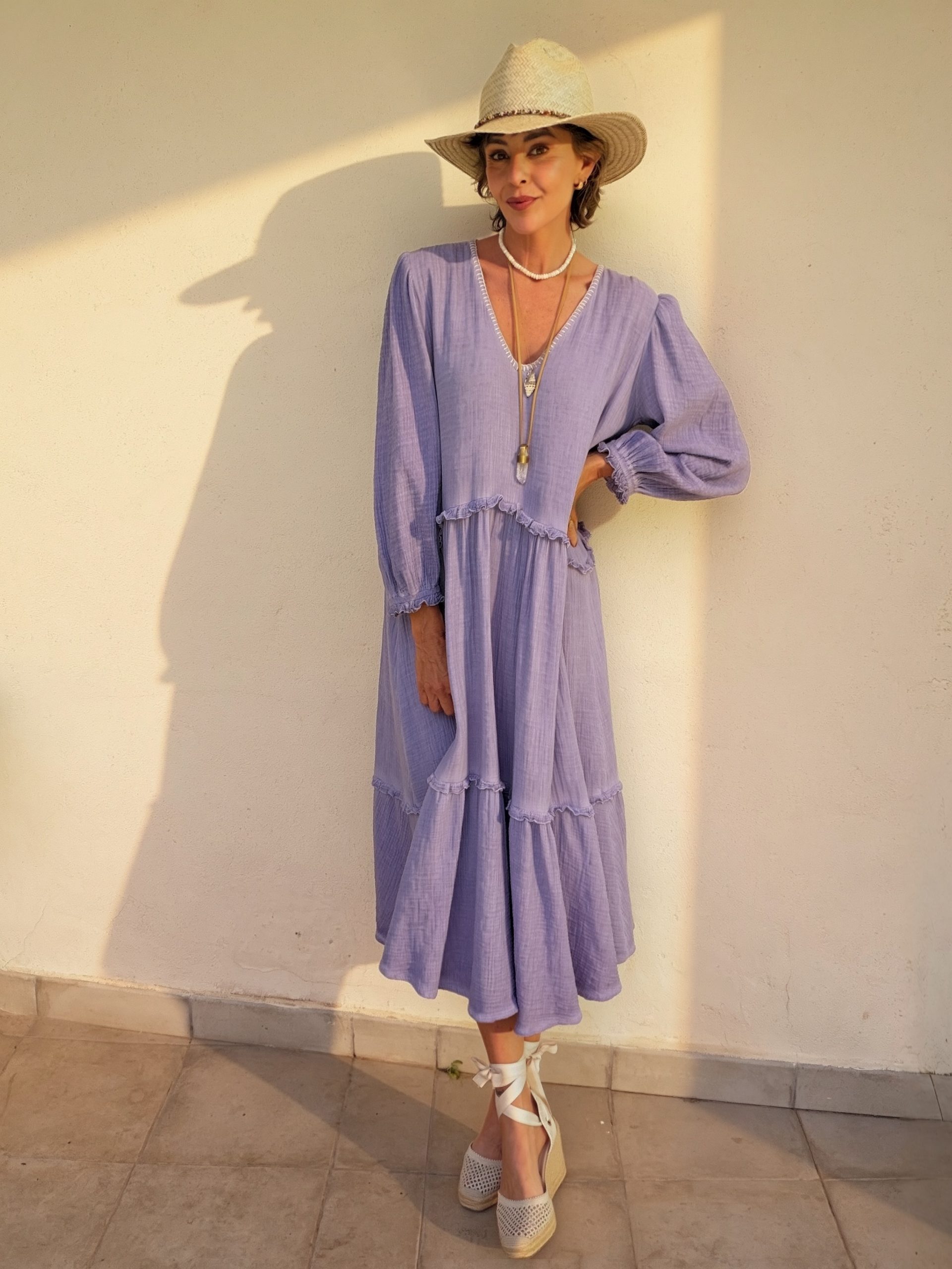 The Menorca Dress Lilac - Image 2