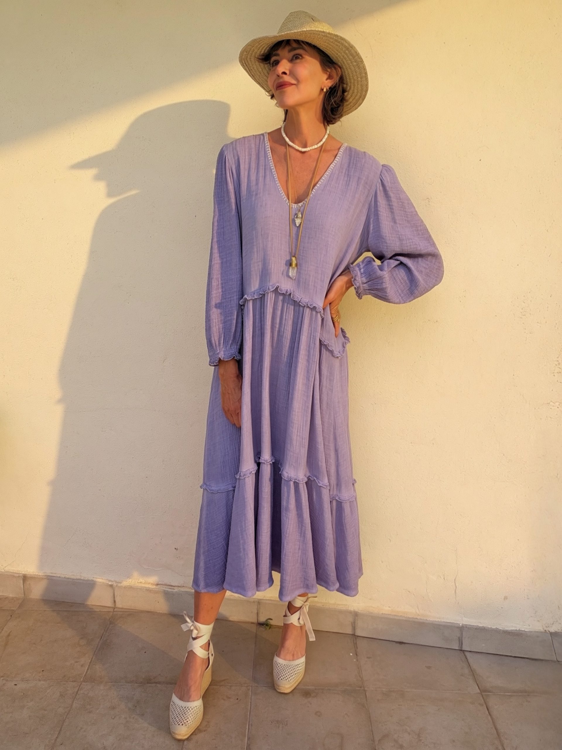 The Menorca Dress Lilac - Image 8
