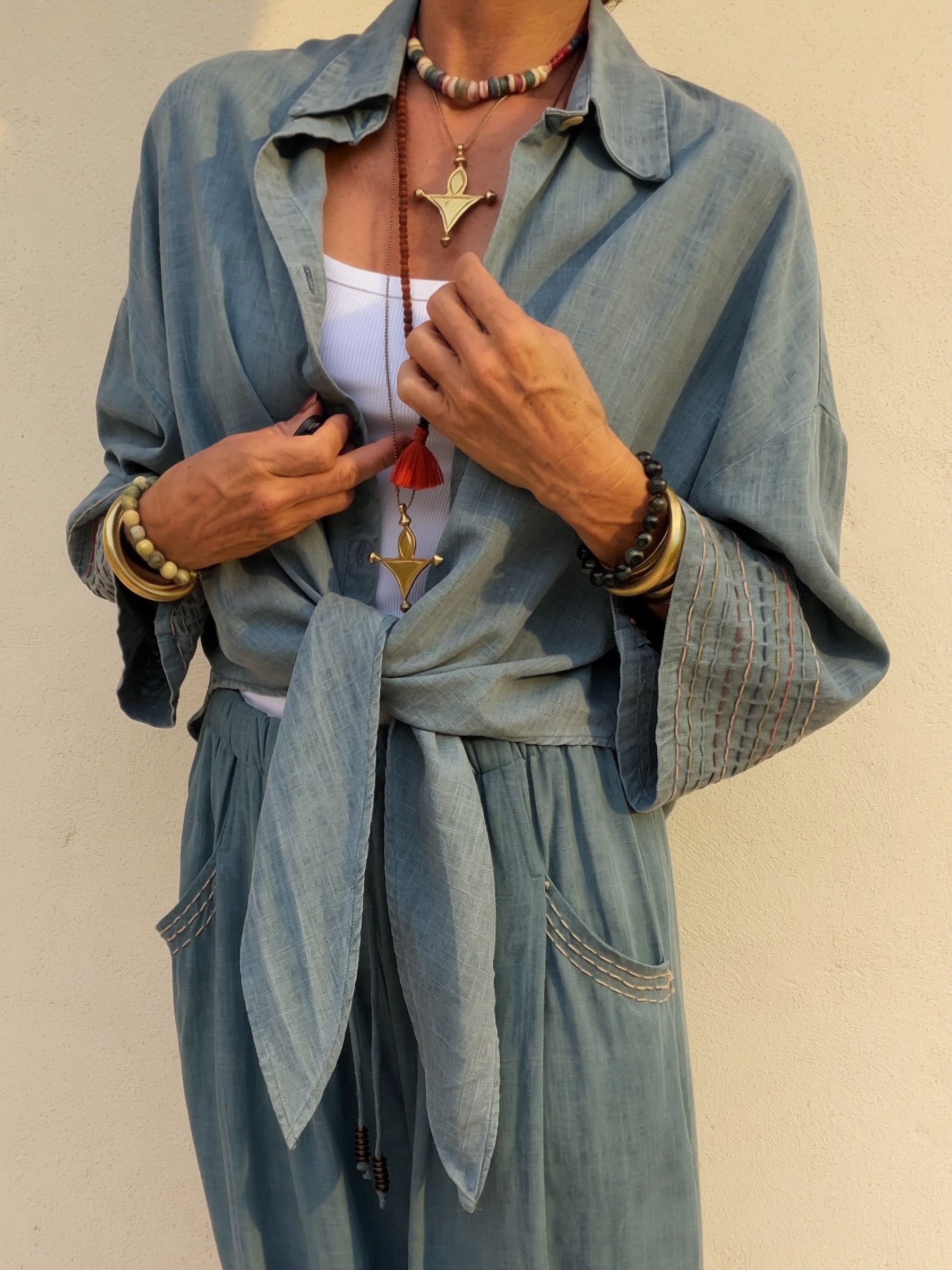 The Formentera Shirt Blue - Imagen 5