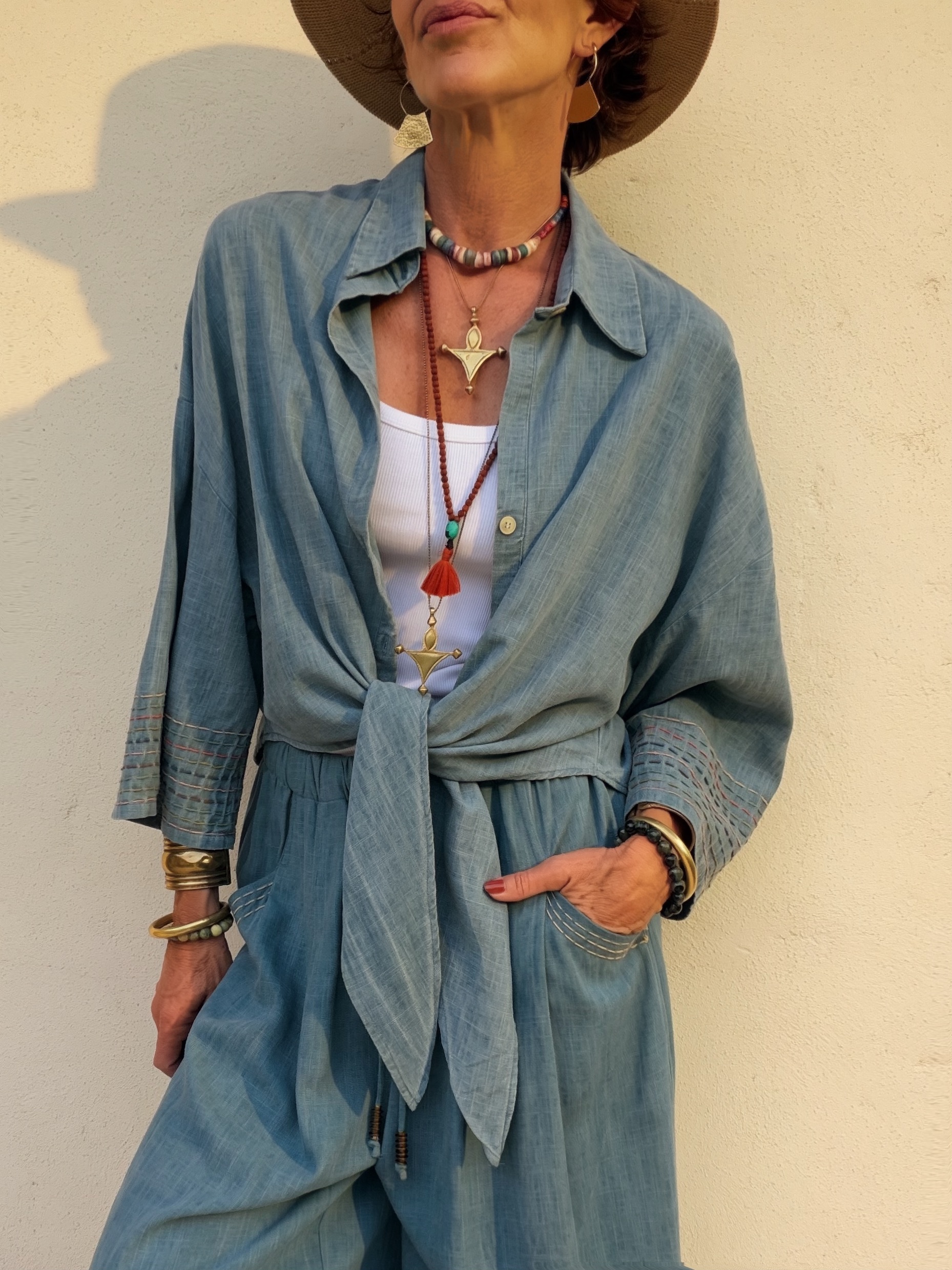 The Formentera Shirt Blue - Imagen 3