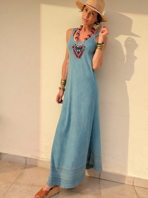 The Lili Dress Blue