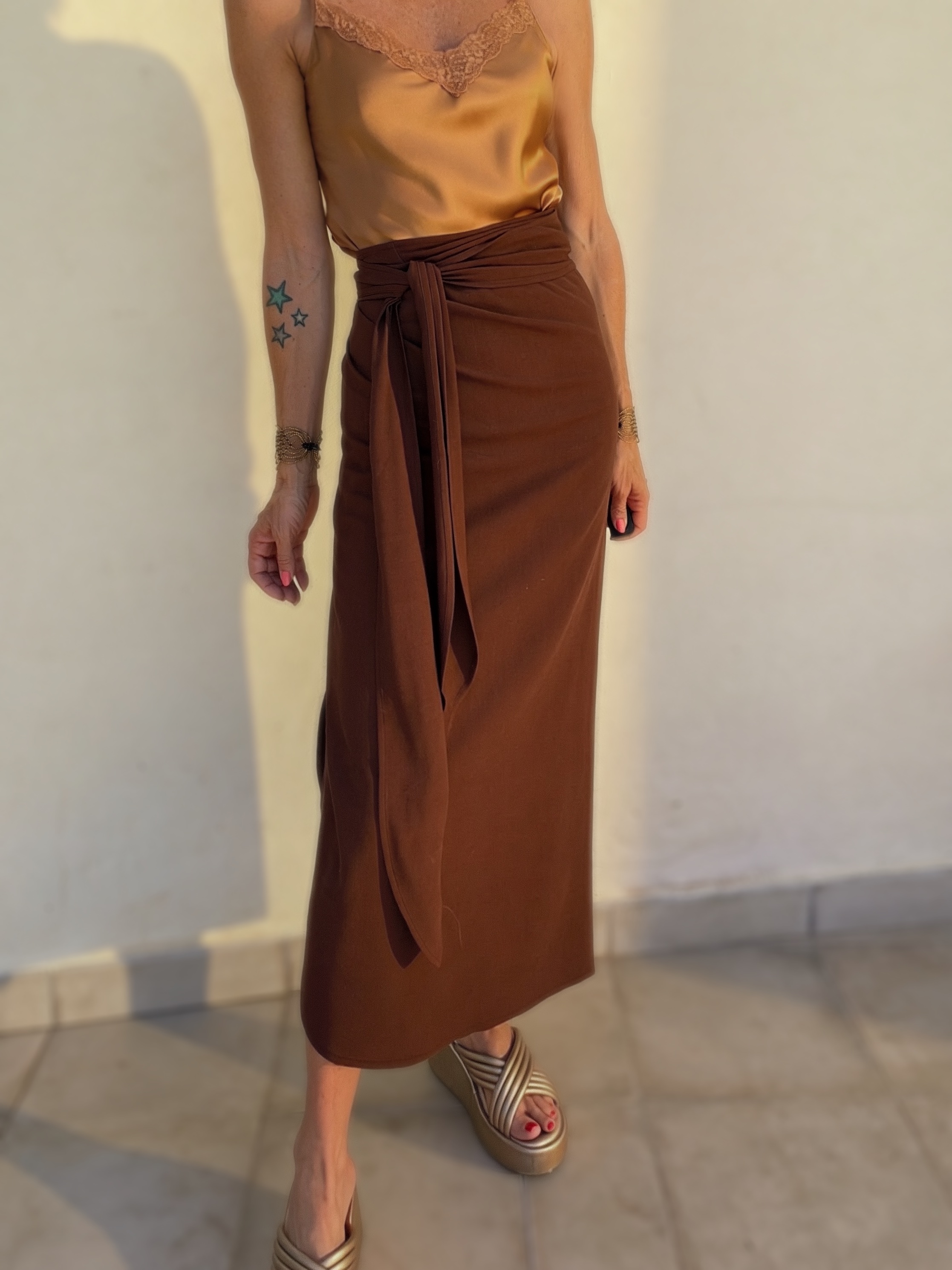 The Pareo Skirt Brown - Imagen 6