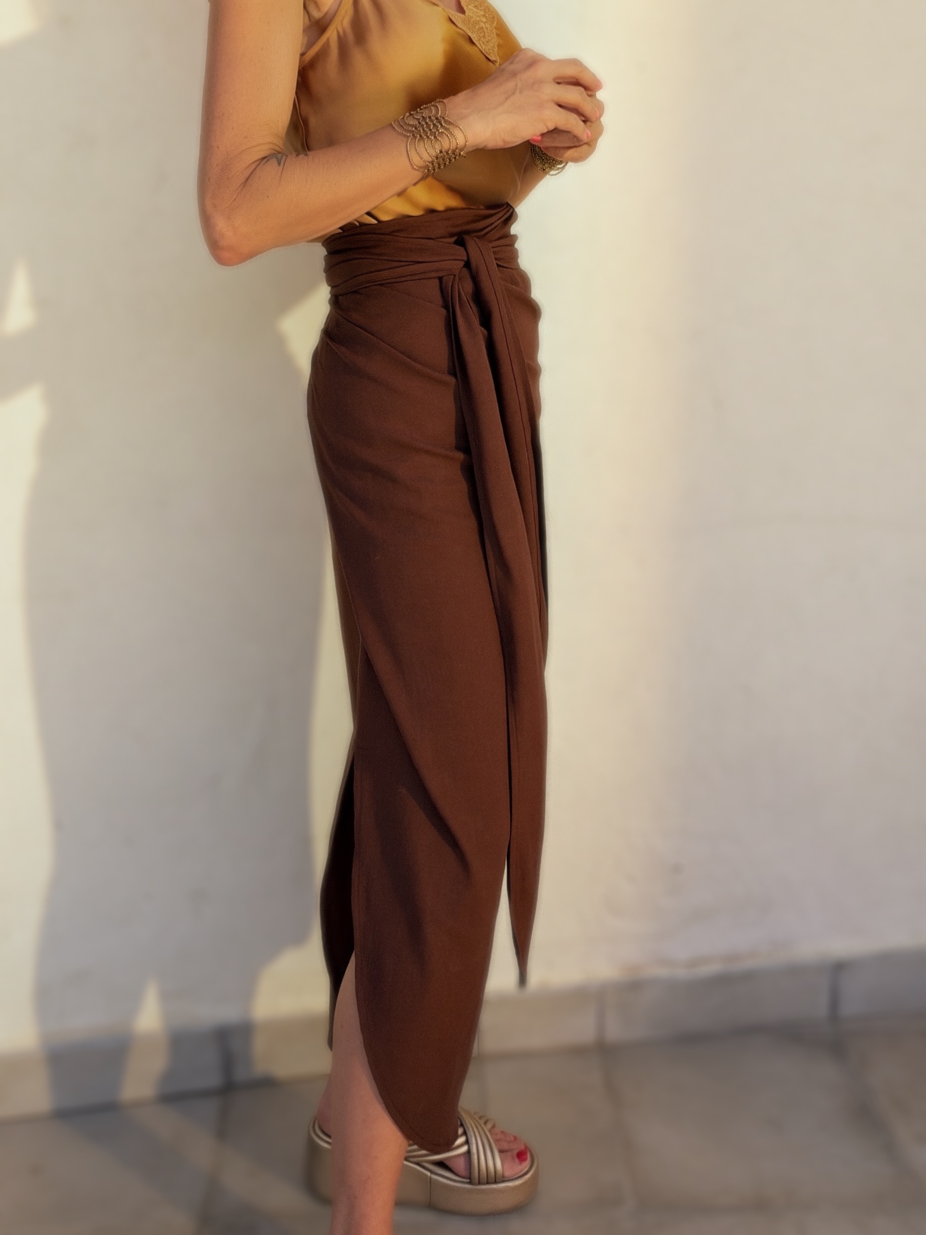 The Pareo Skirt Brown - Imagen 7
