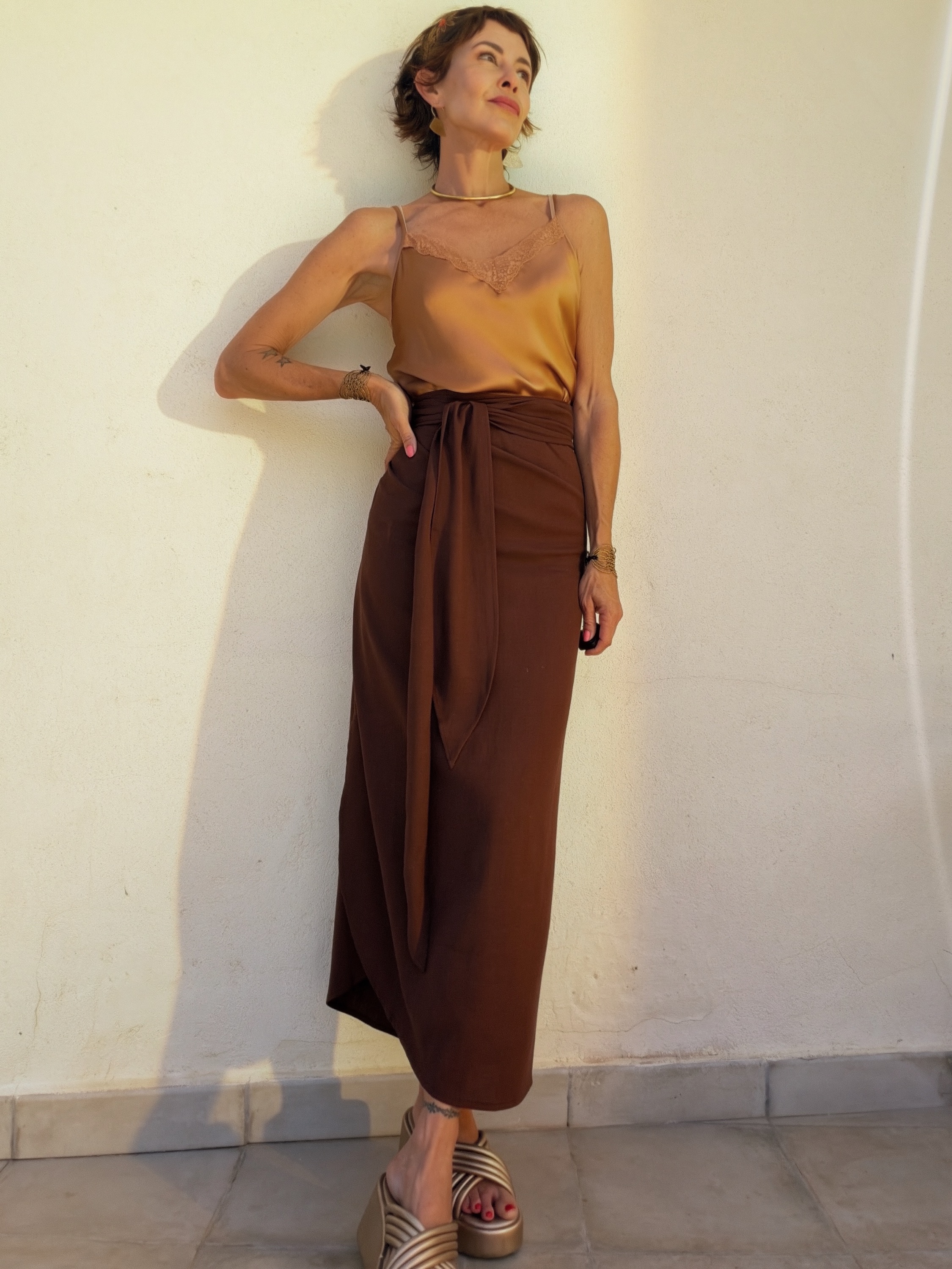 The Pareo Skirt Brown - Imagen 11