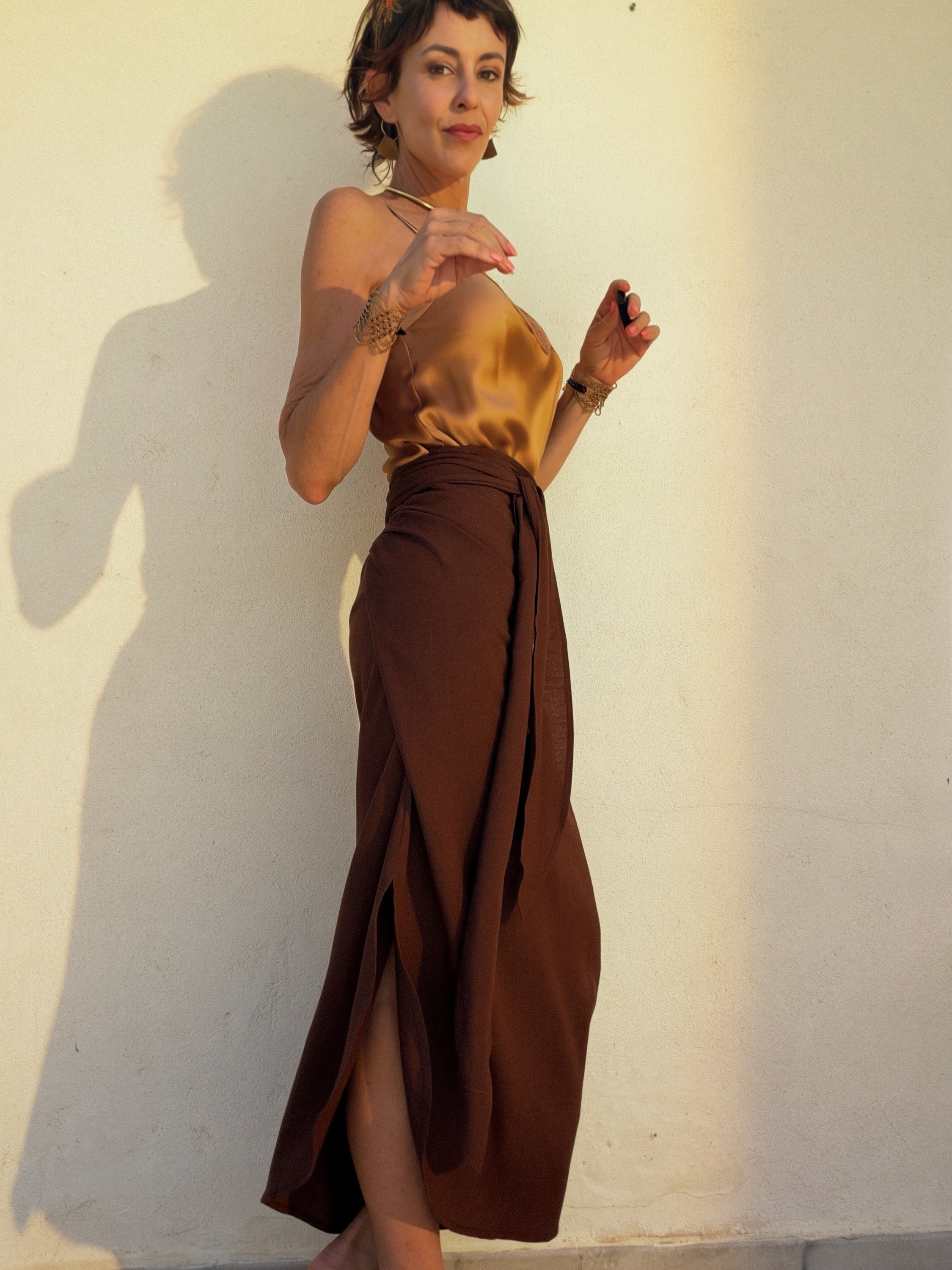 The Pareo Skirt Brown - Imagen 9