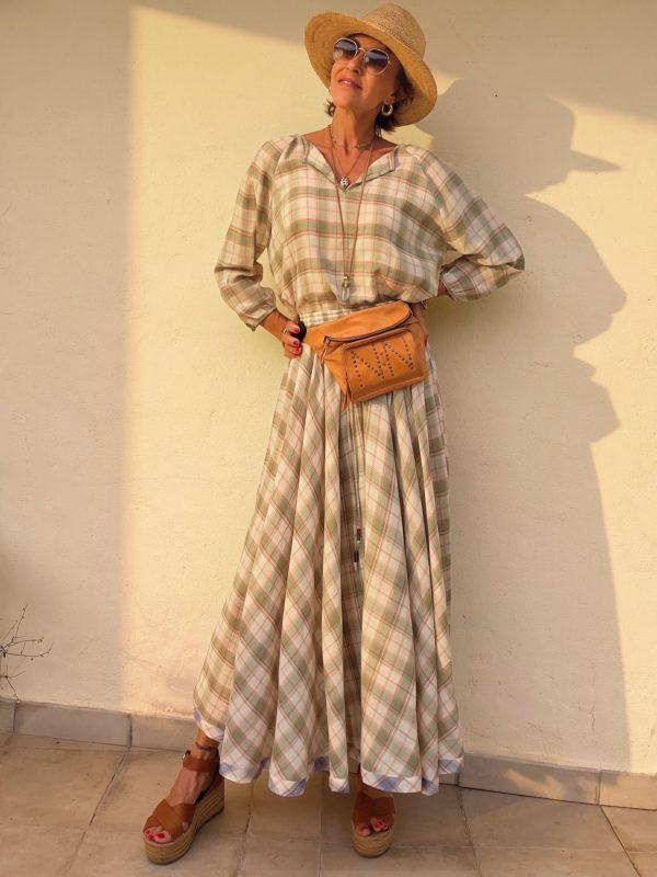 The Tartán Skirt Green