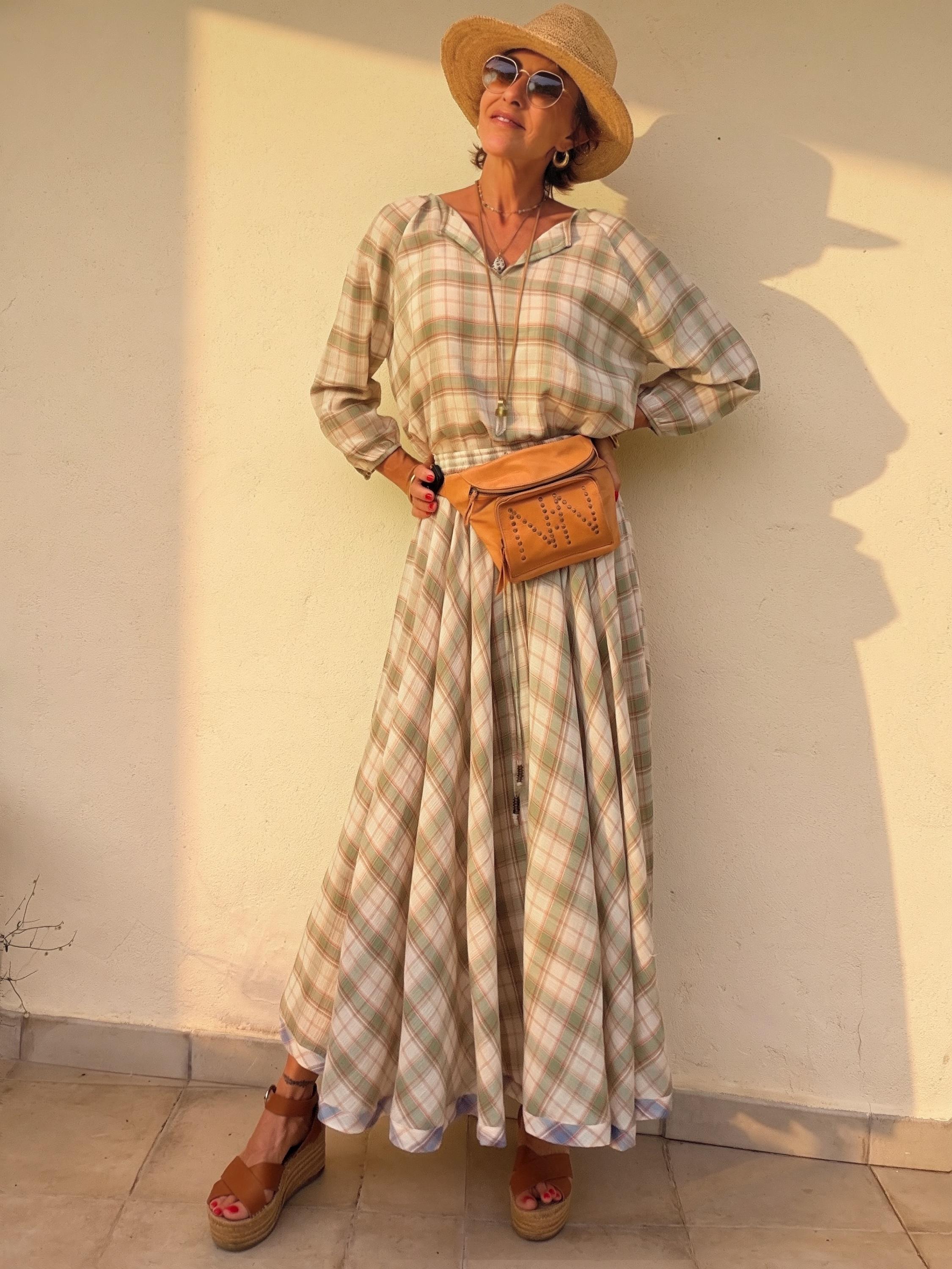 The Tartán Skirt Green