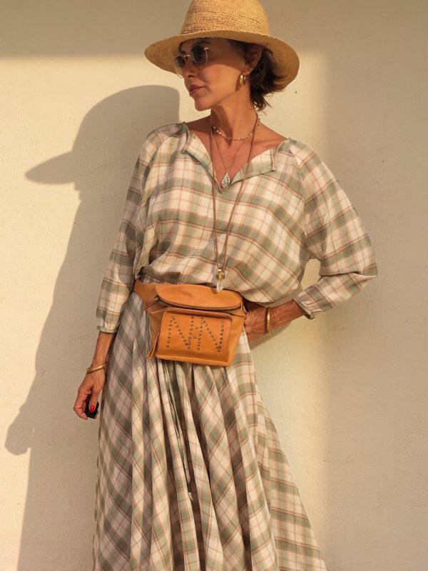 The Tartán Blouse Green
