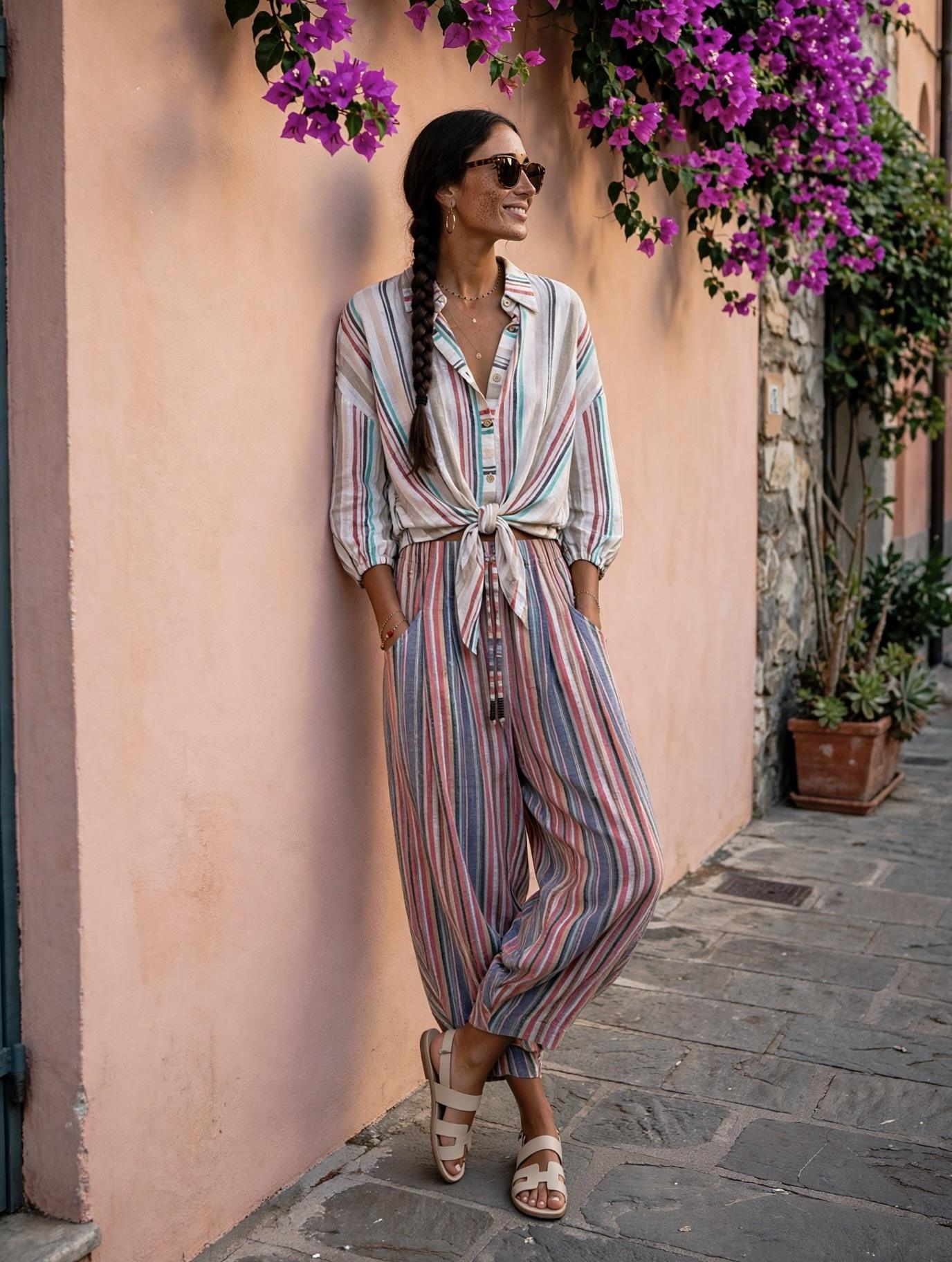 The Mikonos Pant in Reds - Imagen 5