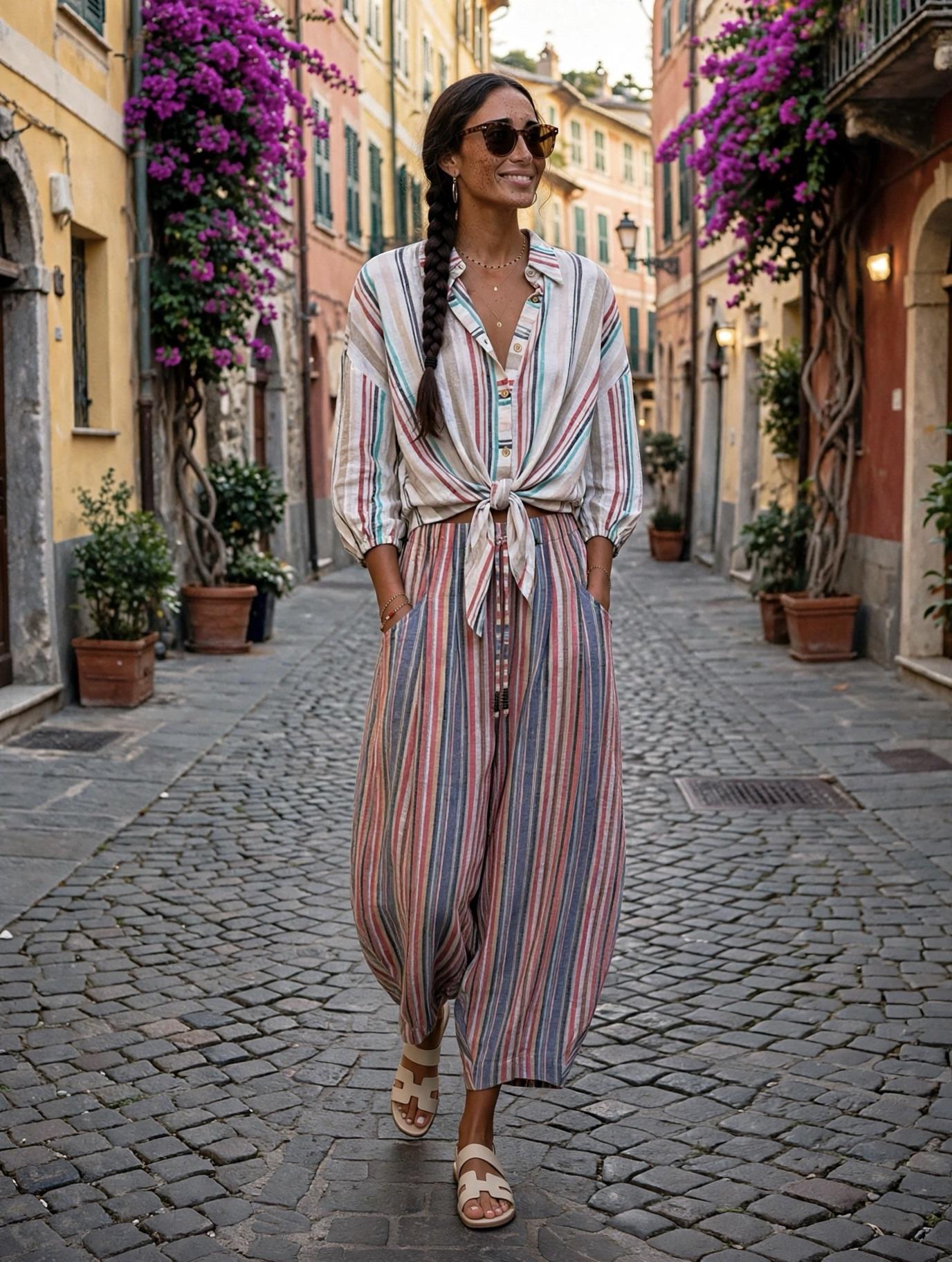 The Mikonos Pant in Reds - Imagen 2