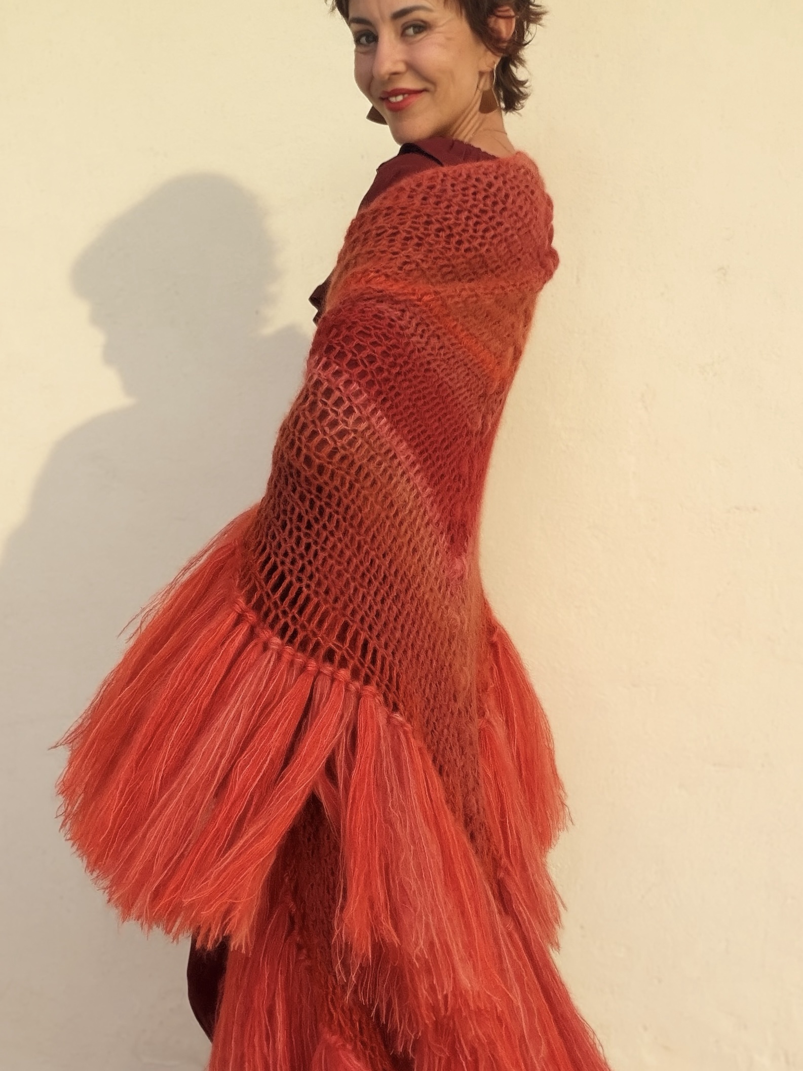 The Alpaca & Mohair Chal Pomelo - Imagen 3