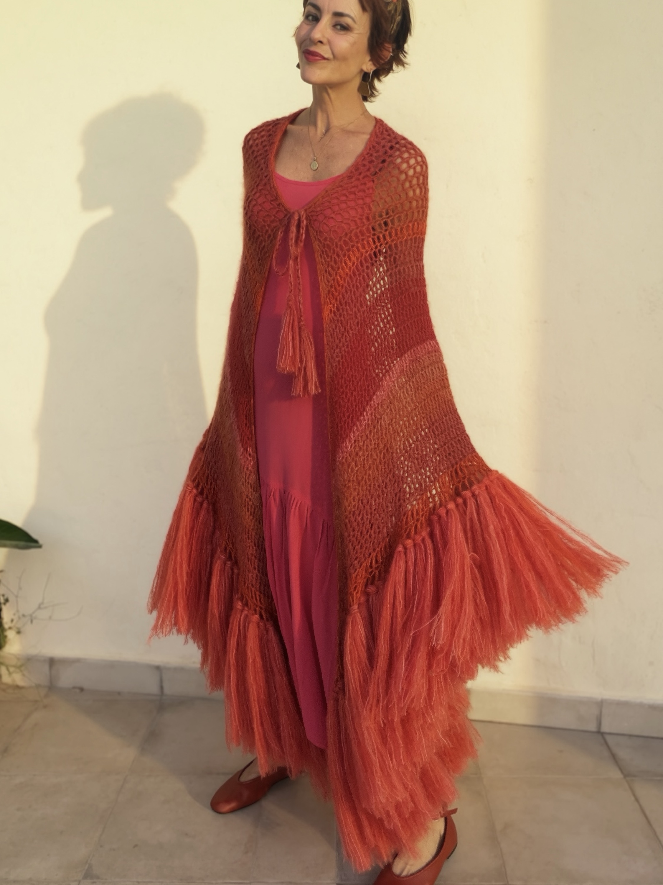 The Alpaca & Mohair Chal Pomelo - Imagen 2