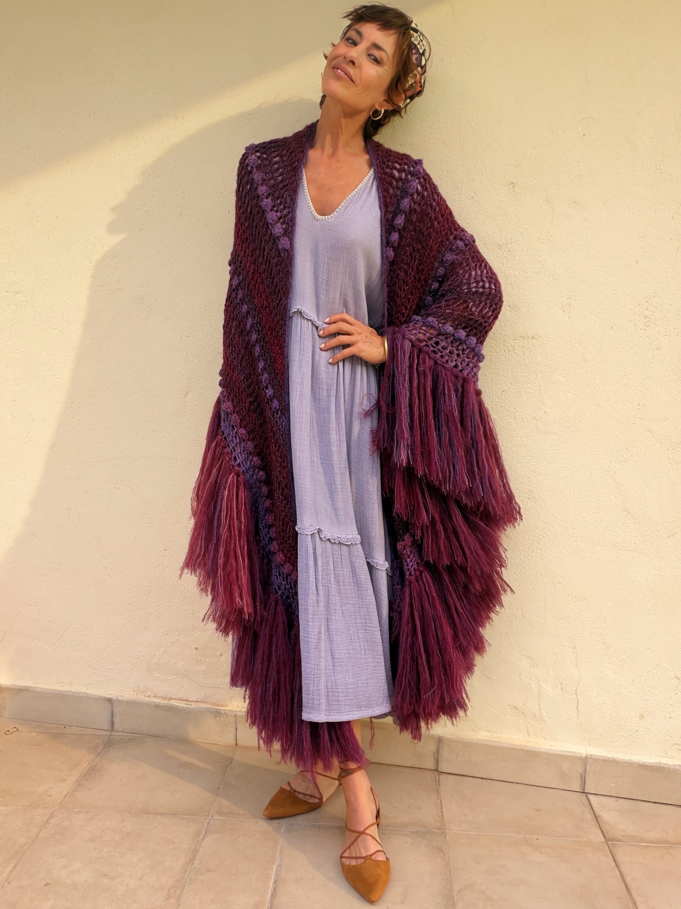 The Merino & Mohair Chal Purple - Imagen 5