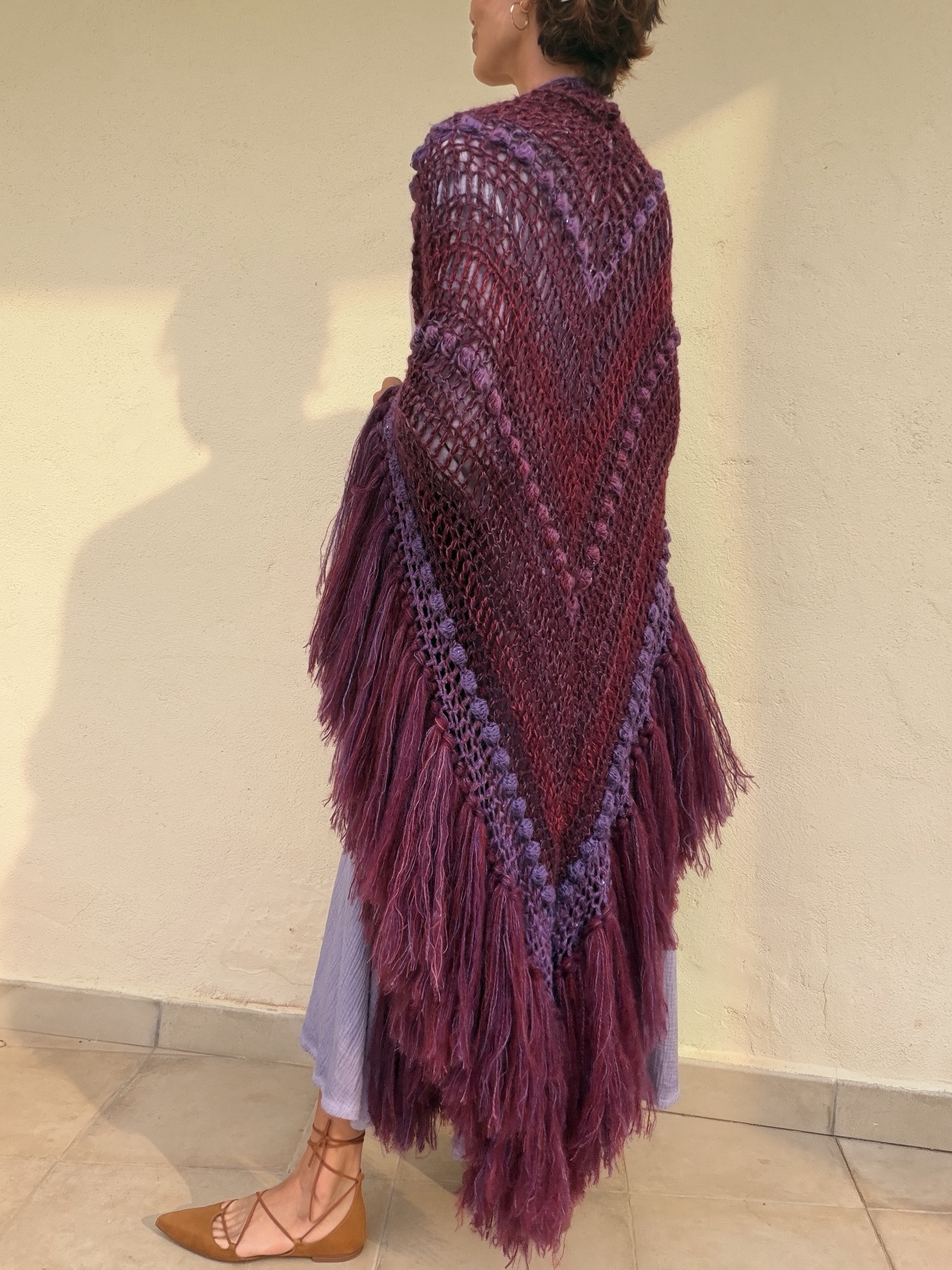 The Merino & Mohair Chal Purple - Imagen 4