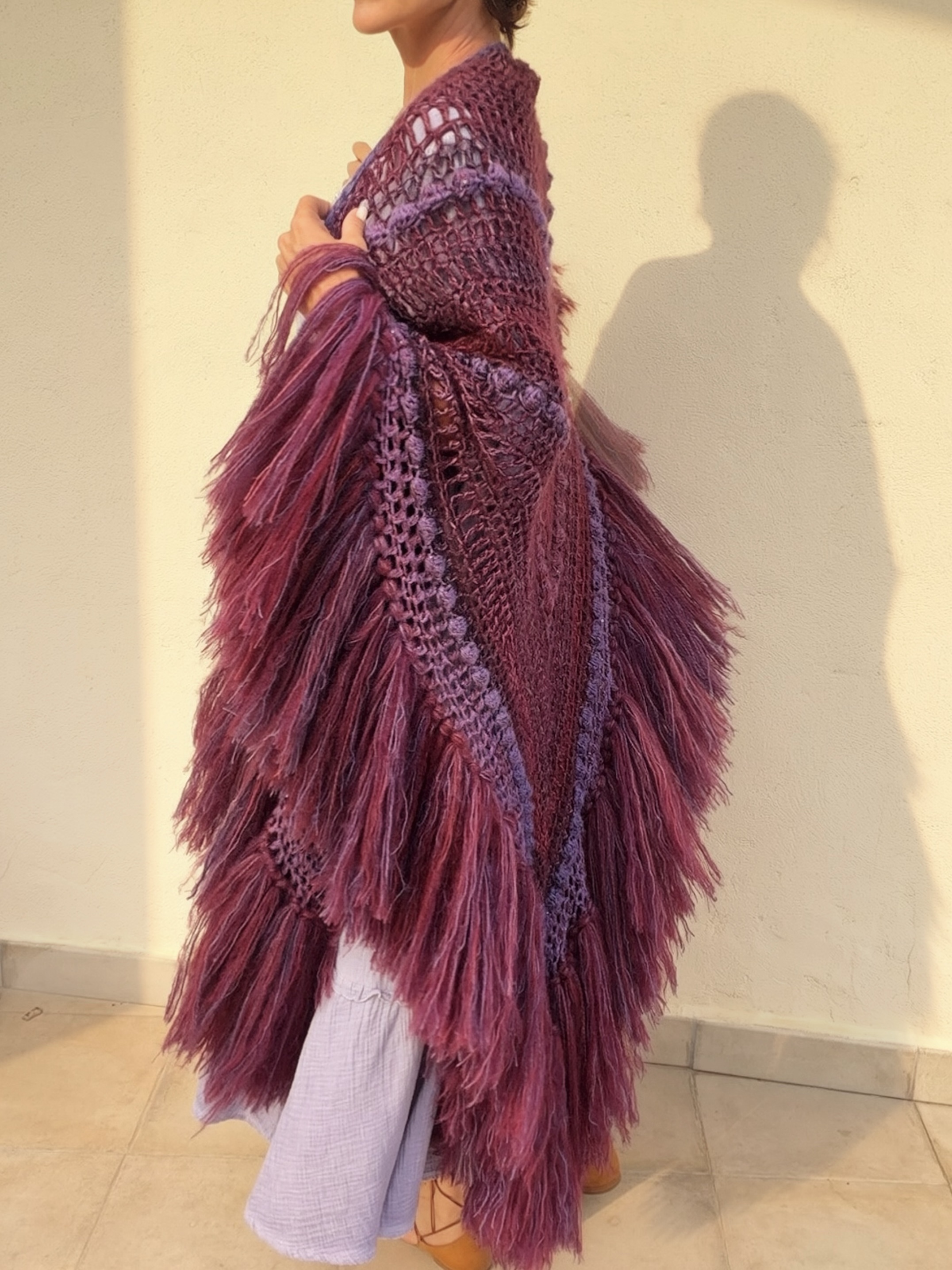 The Merino & Mohair Chal Purple - Imagen 2