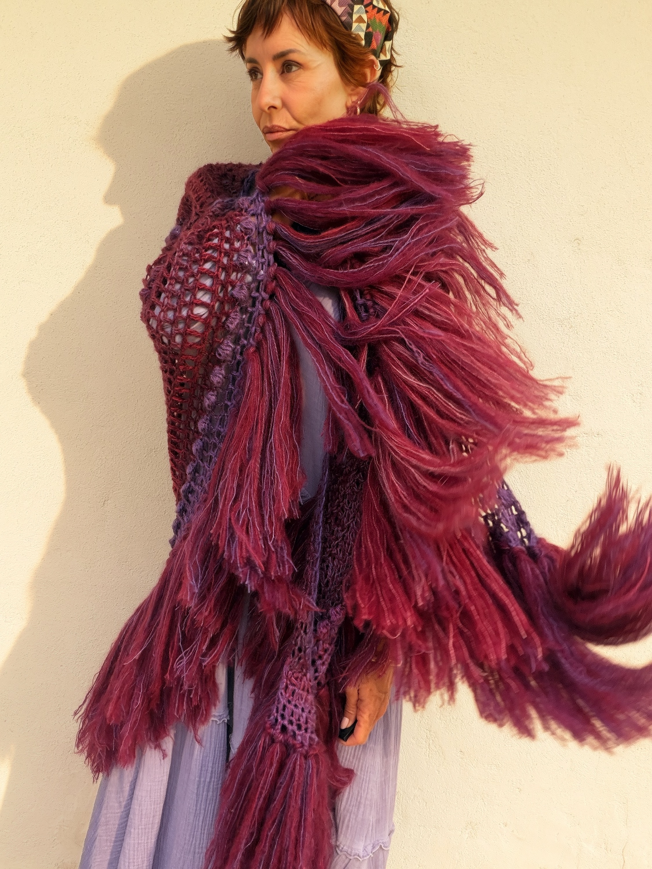 The Merino & Mohair Chal Purple - Imagen 3
