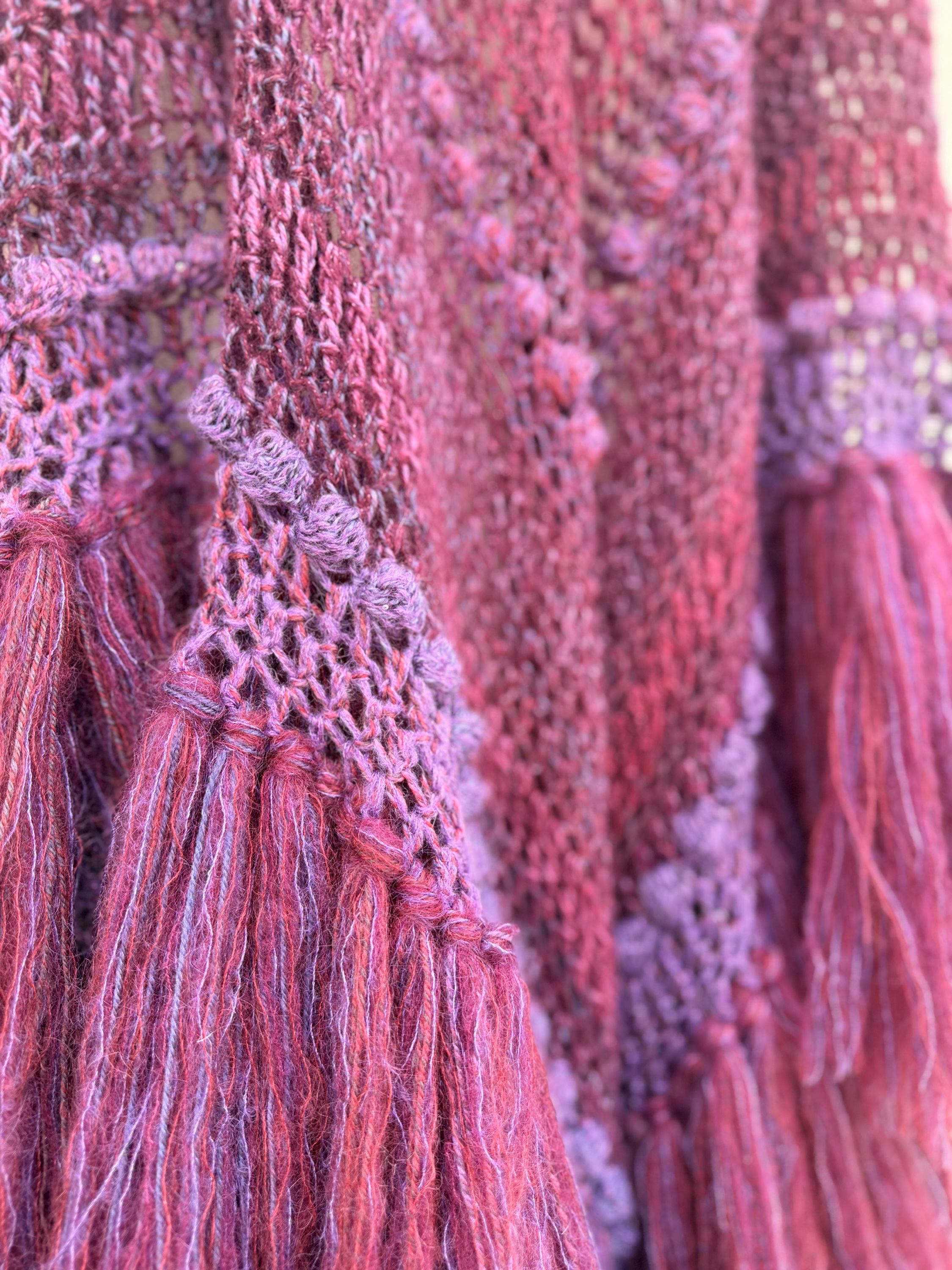 The Merino & Mohair Chal Purple - Imagen 6