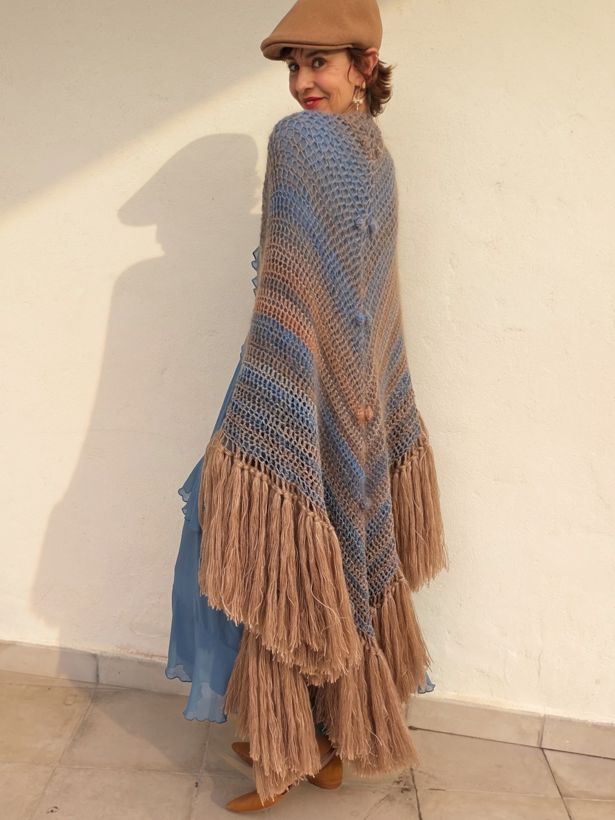 The Merino & Mohair Chal Blue - Imagen 6